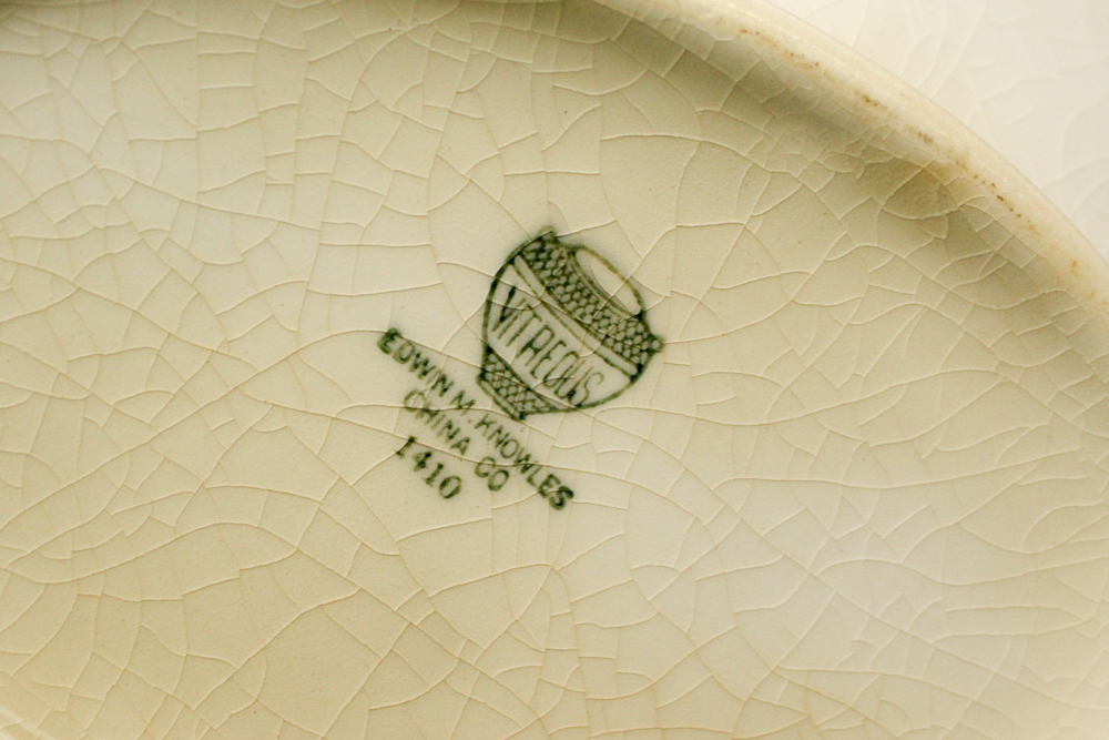 Tableware Including Vintage Knowles Vegetable Bowl