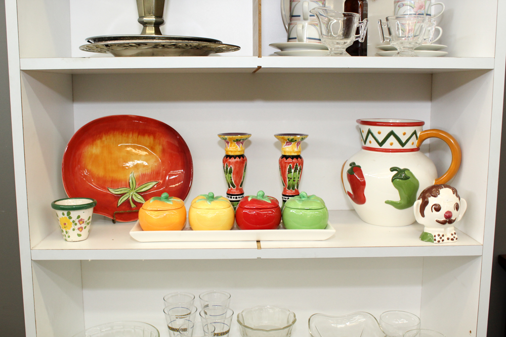 Tableware Including Vintage Knowles Vegetable Bowl