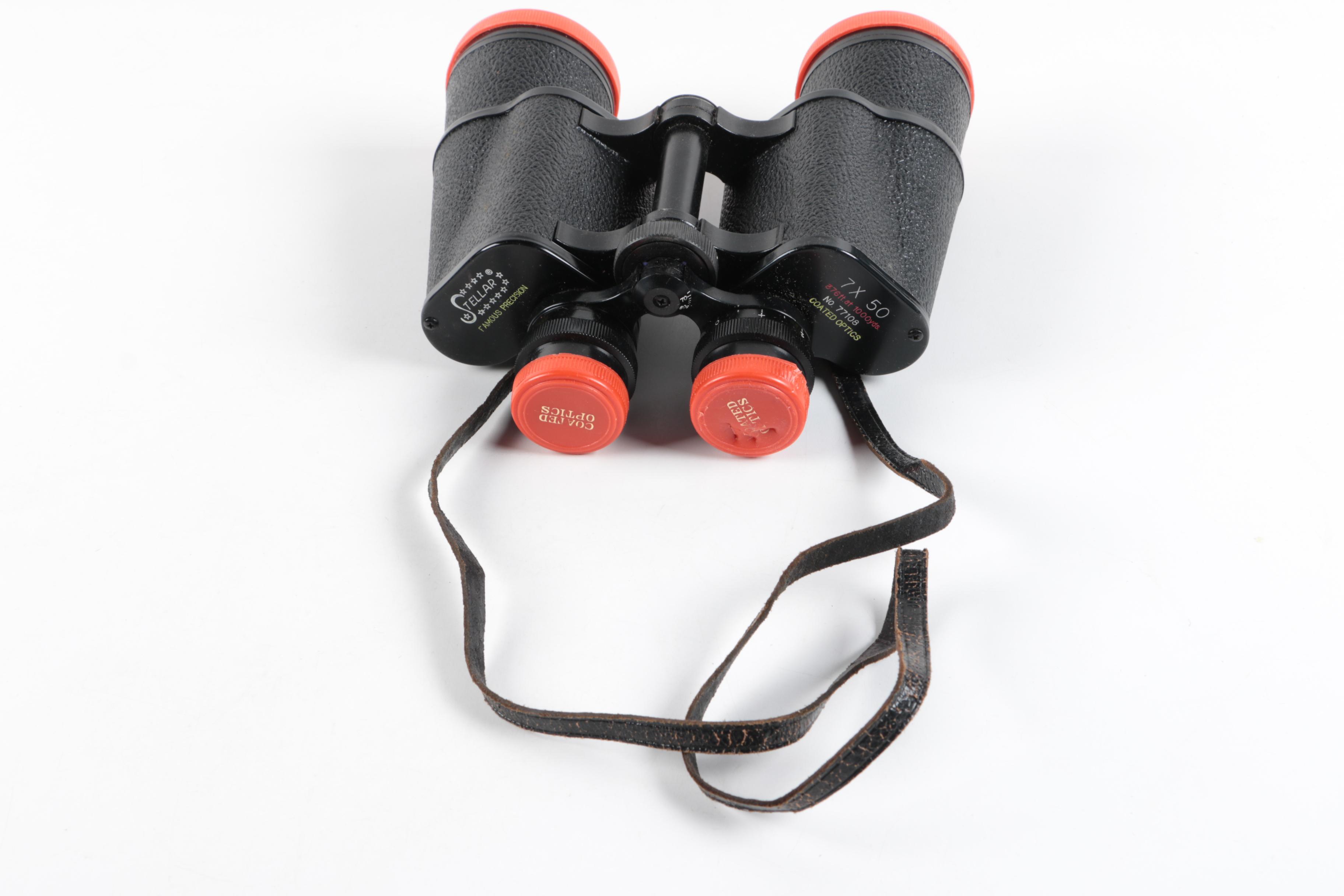 Vintage Stellar Binoculars with Case