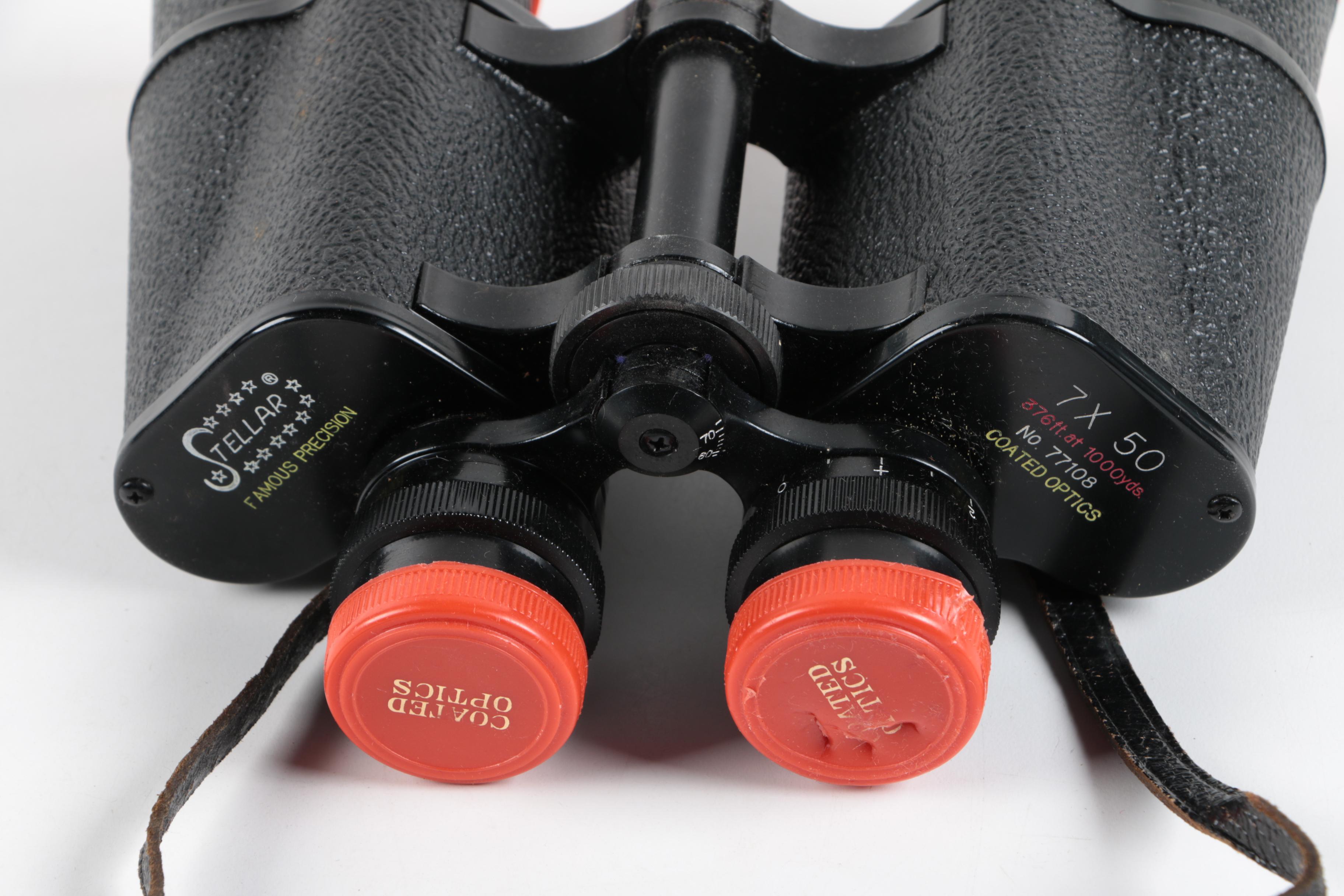 Vintage Stellar Binoculars with Case