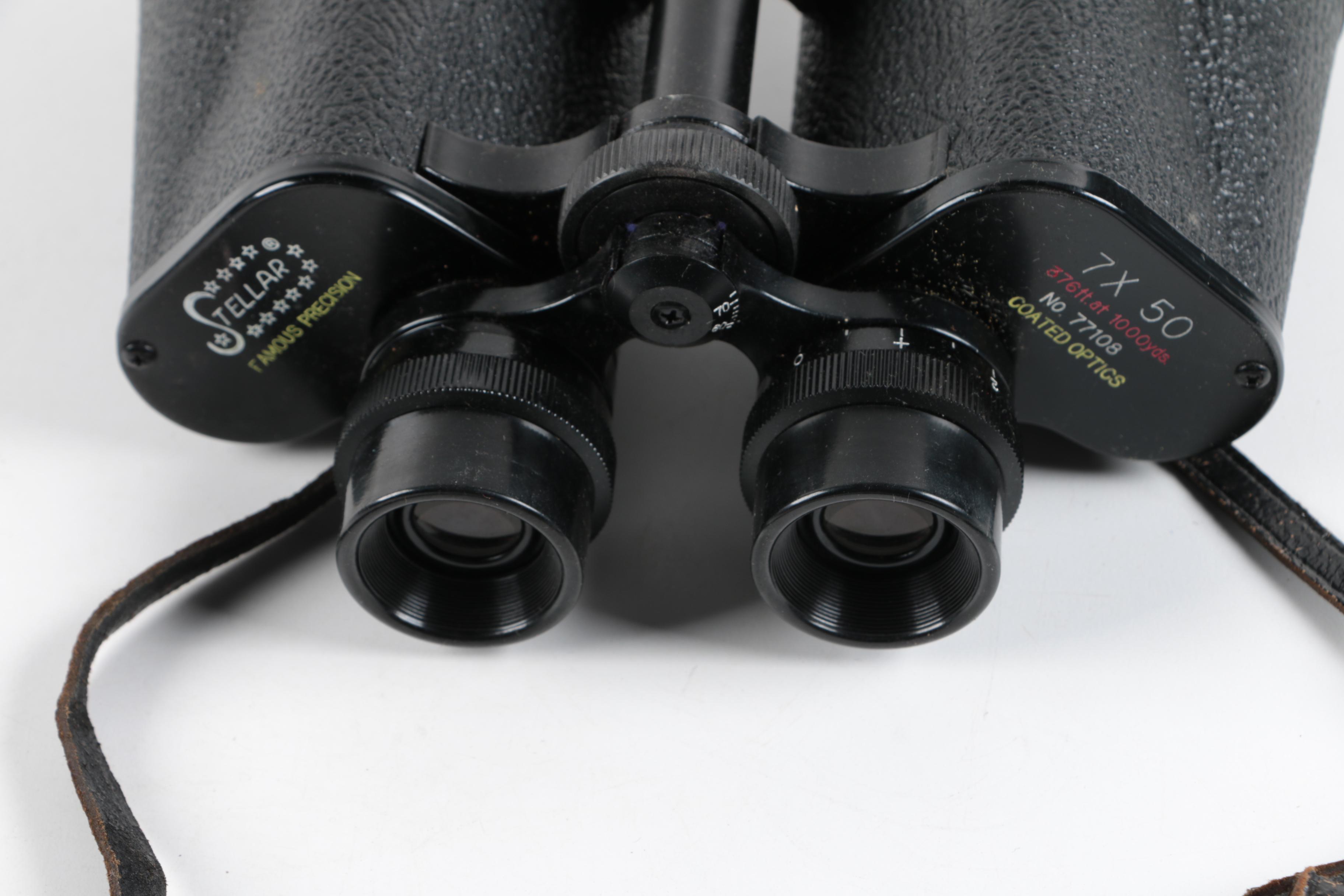 Vintage Stellar Binoculars with Case