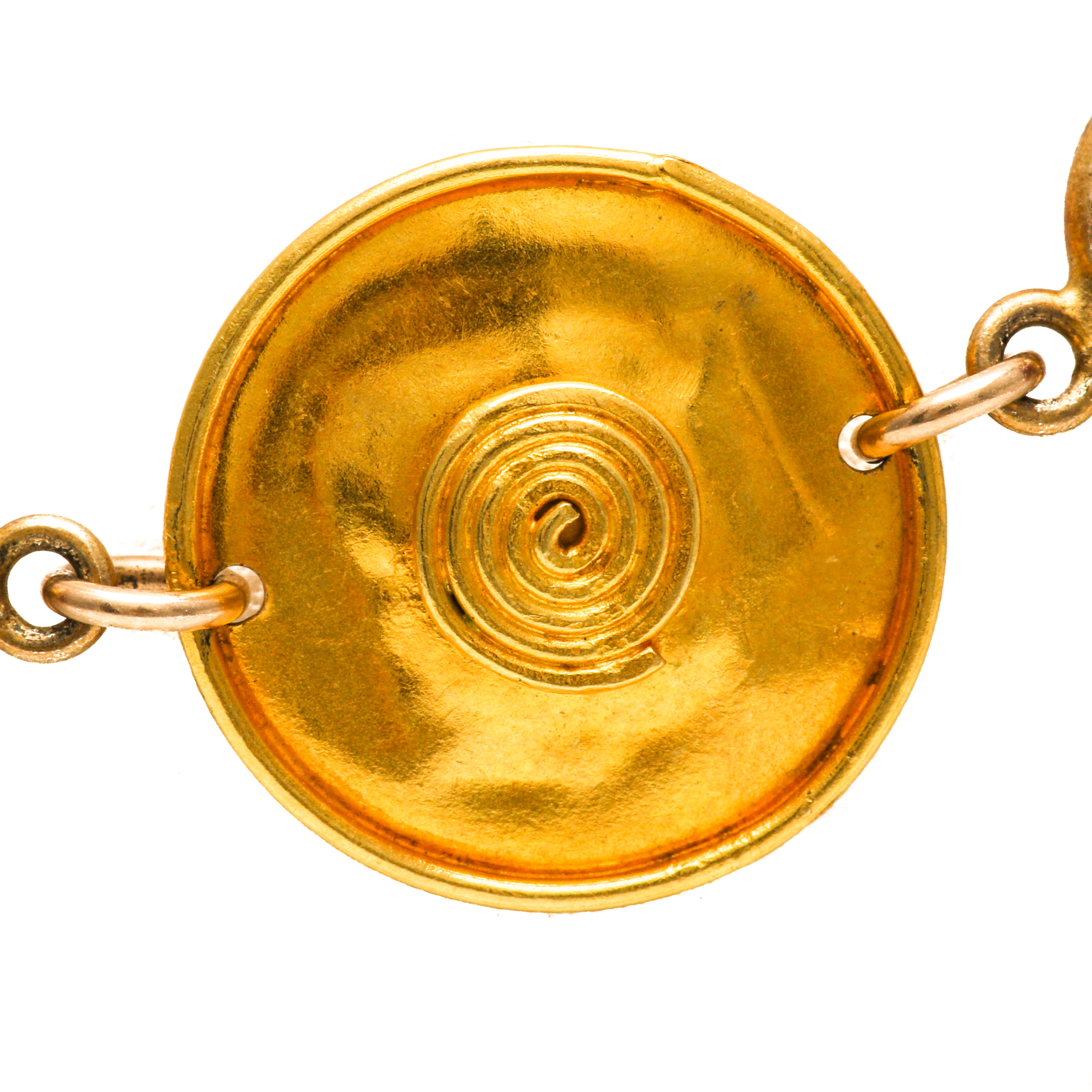 Nava Zahavi 18K Yellow Gold and Sterling Silver Multi Color Sapphire Necklace