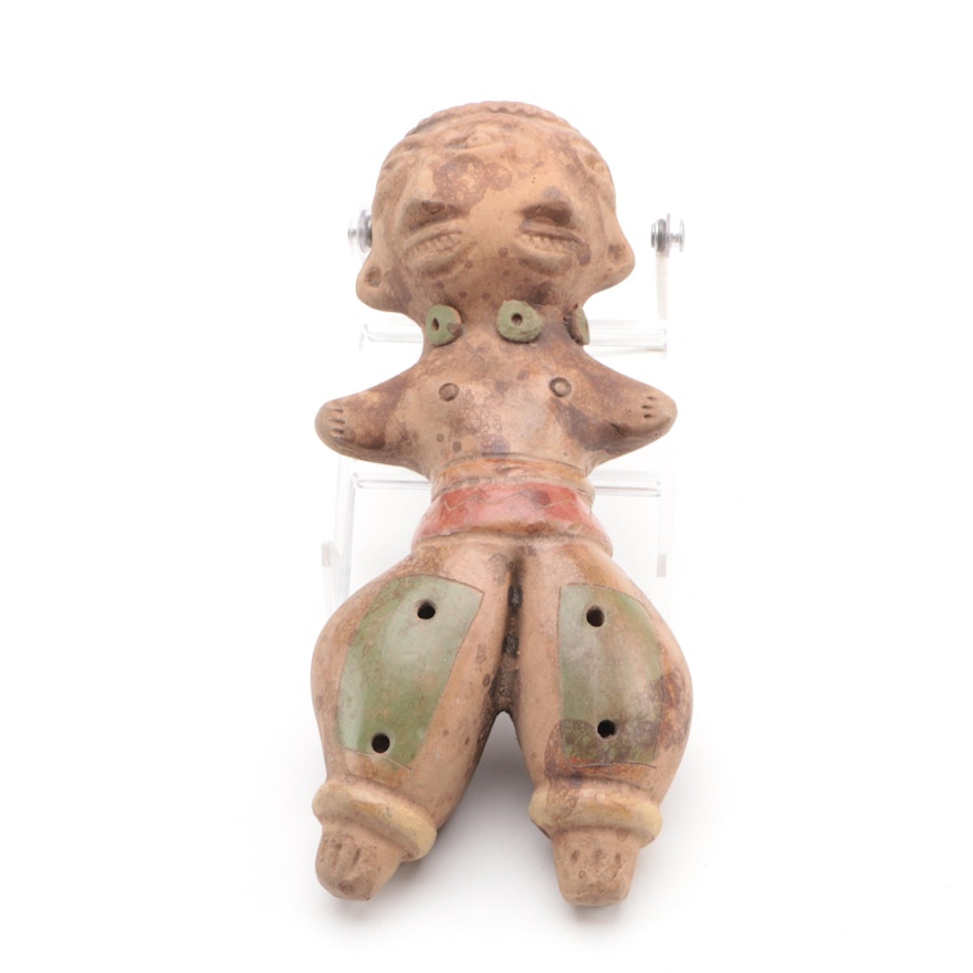 Pre-Columbian Style Two-Faced Doll Ocarina Replica