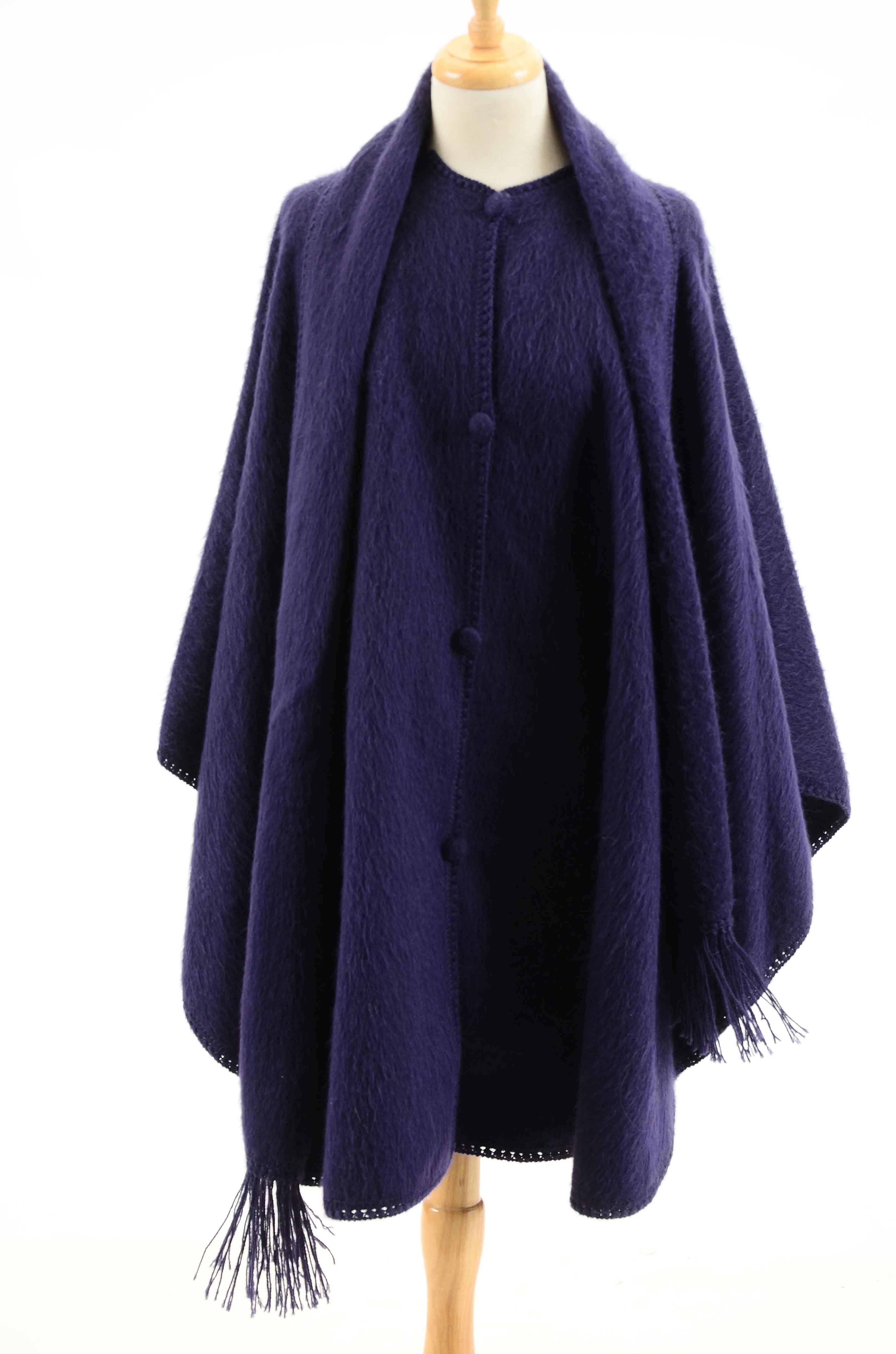 Women's Peruvian Alpaca Fleece Poncho