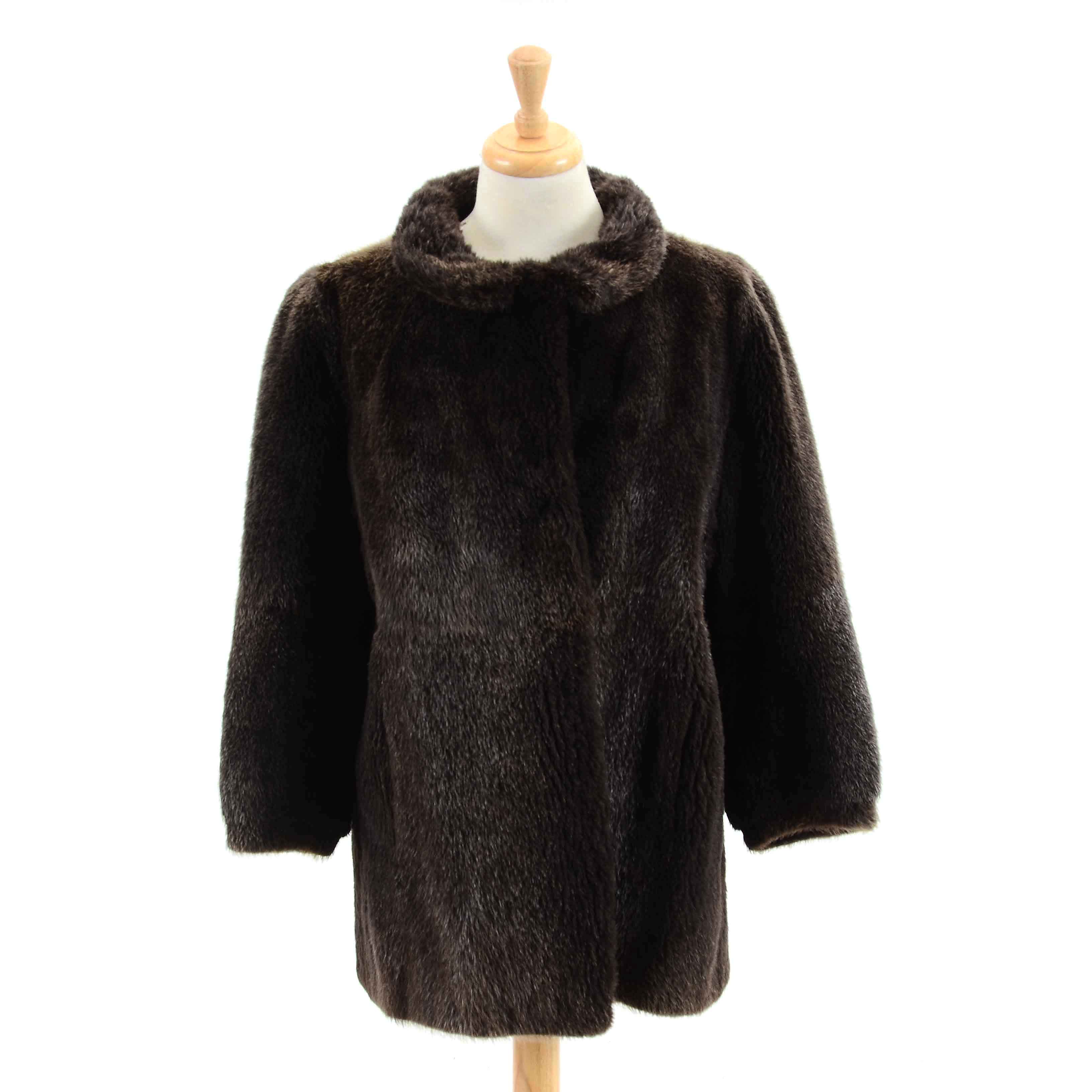 Vintage Sheared Beaver Fur Coat