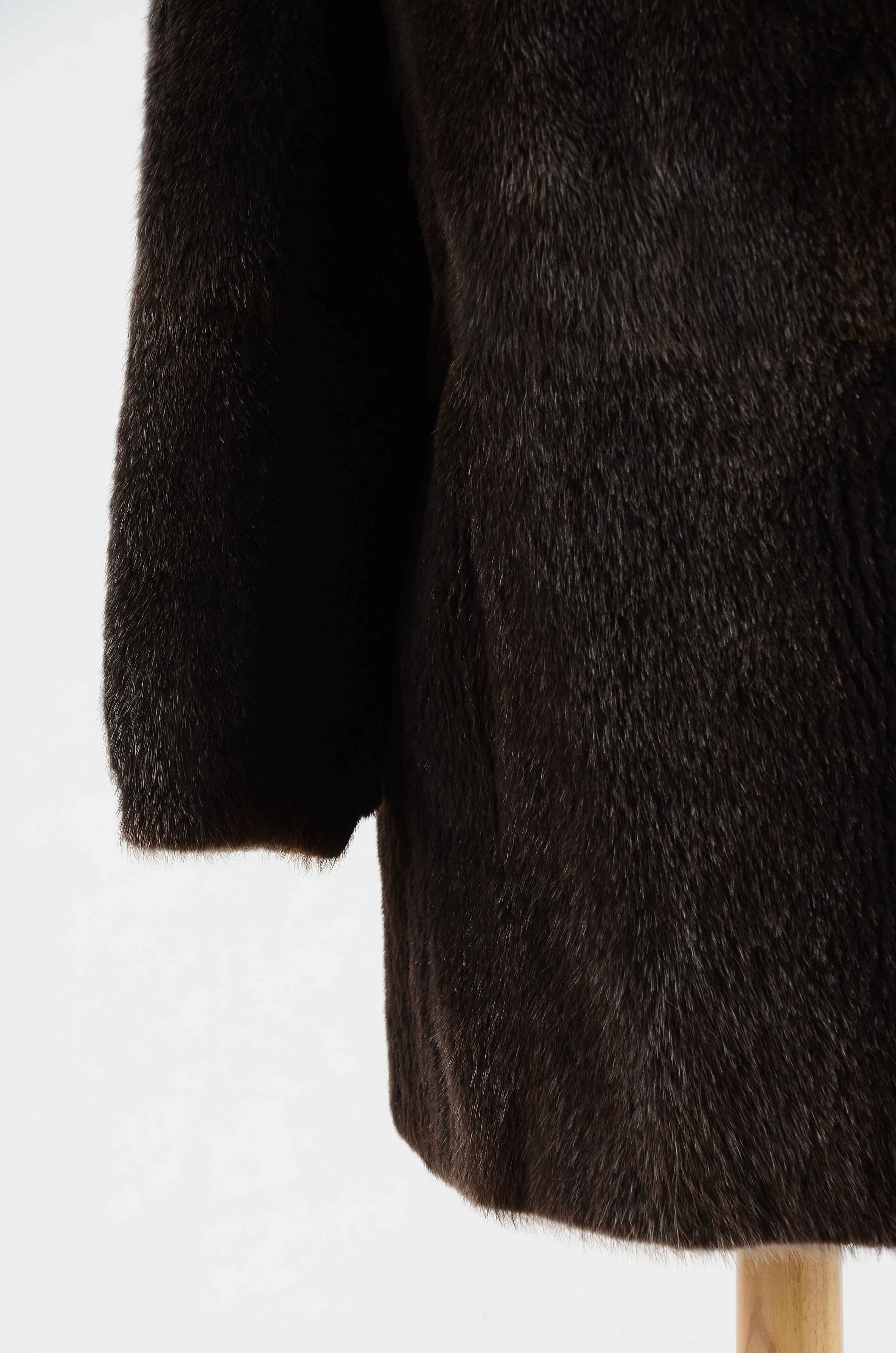 Vintage Sheared Beaver Fur Coat