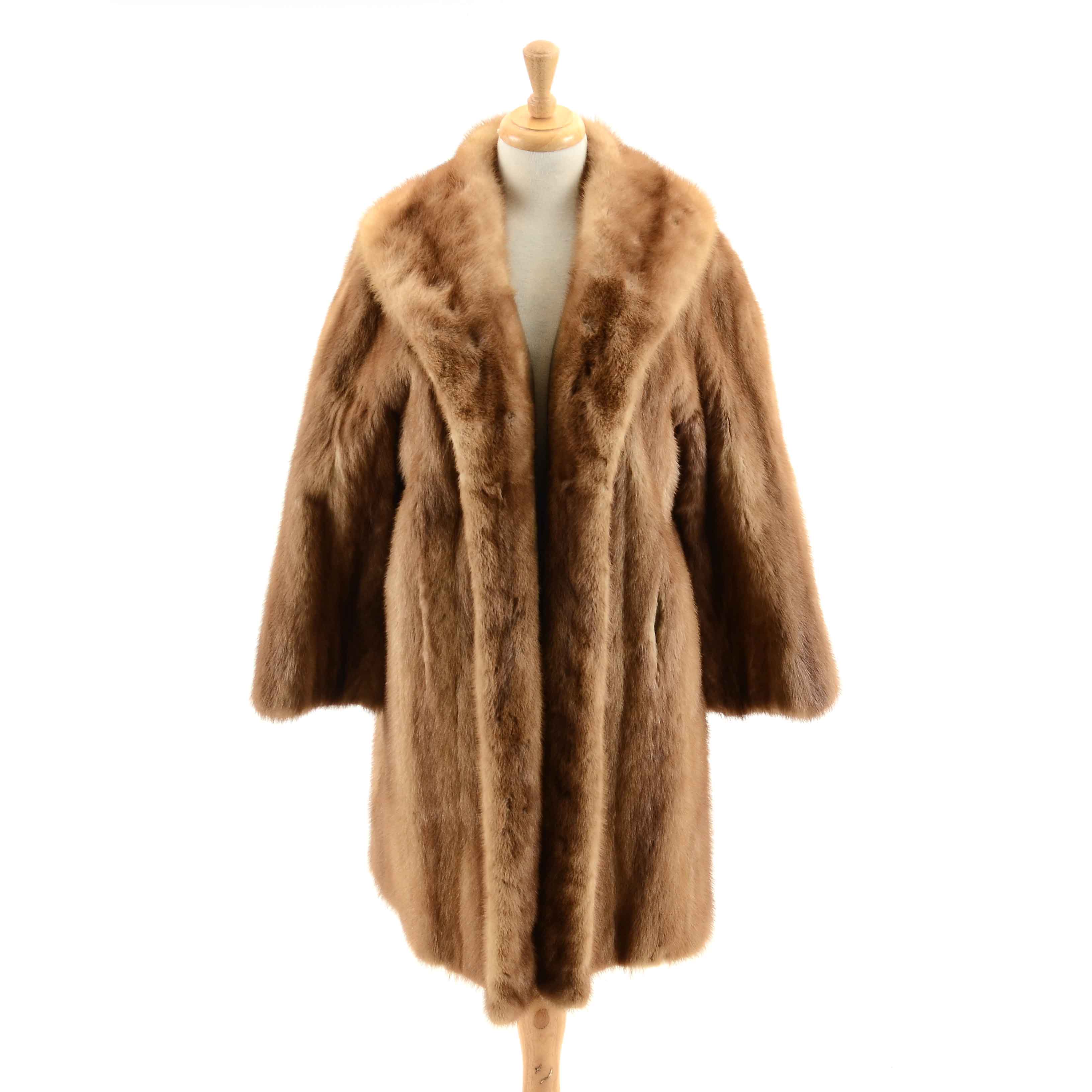 Vintage Mink Swing Coat