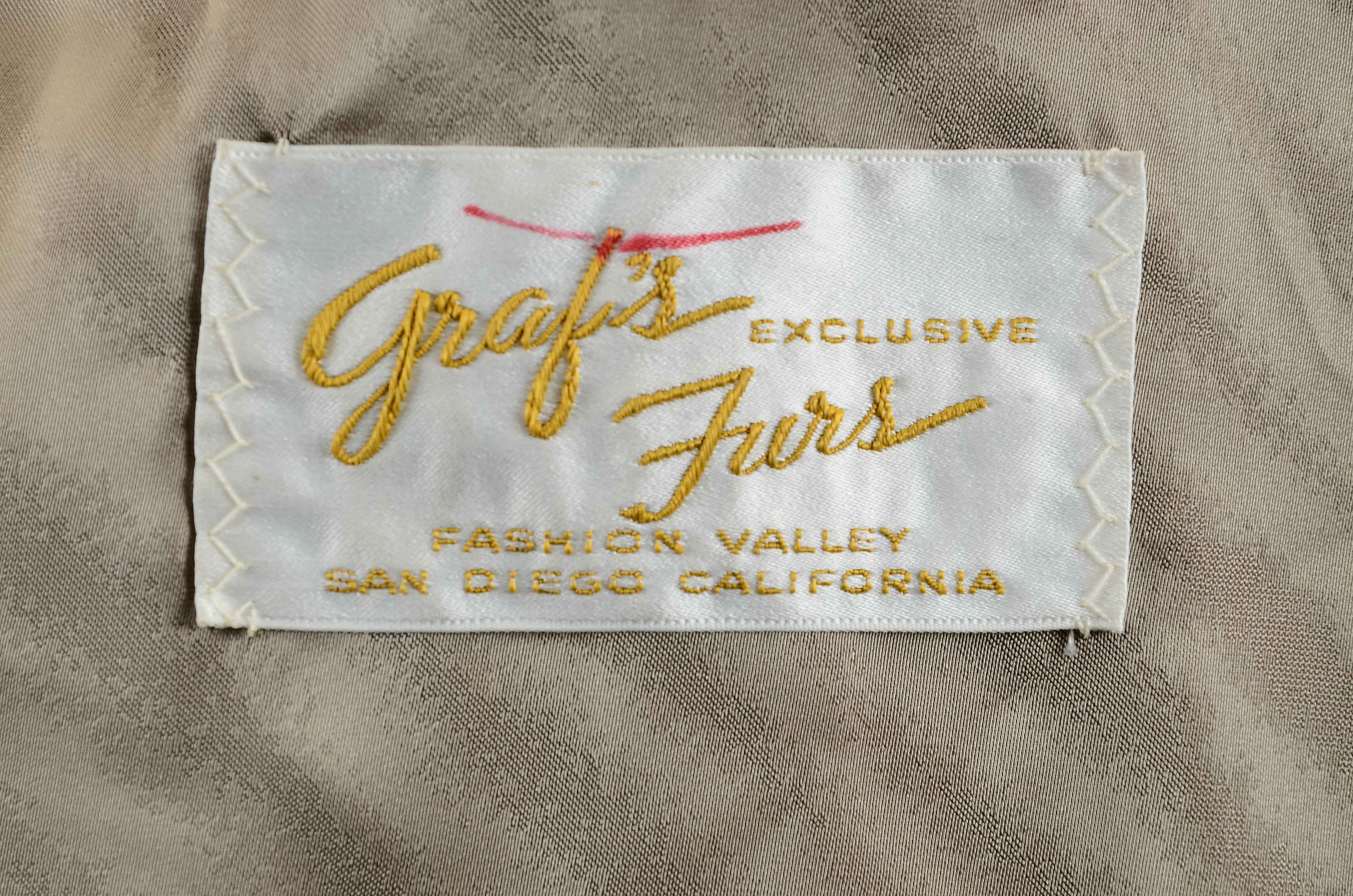 Vintage Leather Jacket with Fox Fur Trim