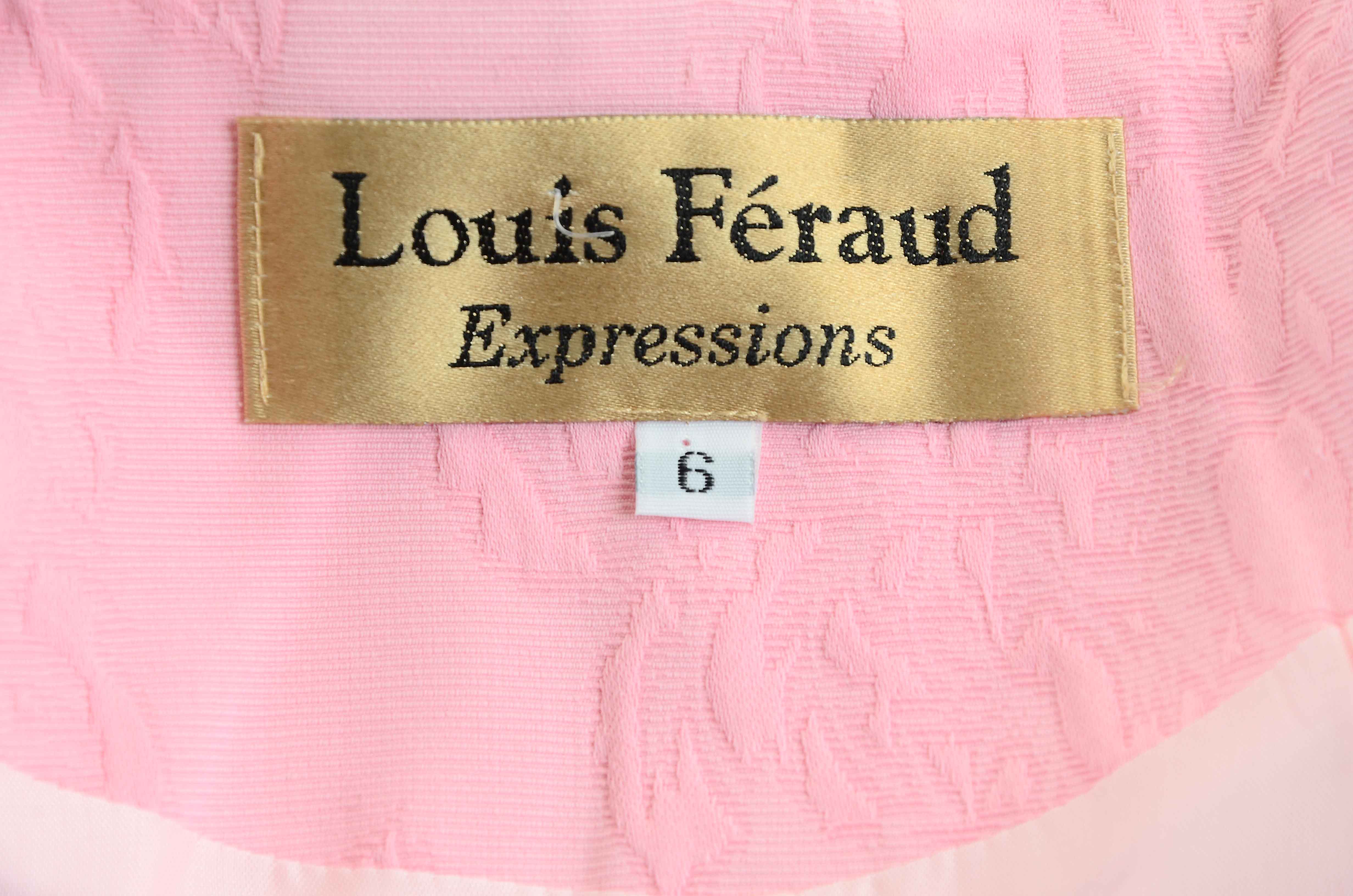 Vintage Pink Brocade Dress Suit