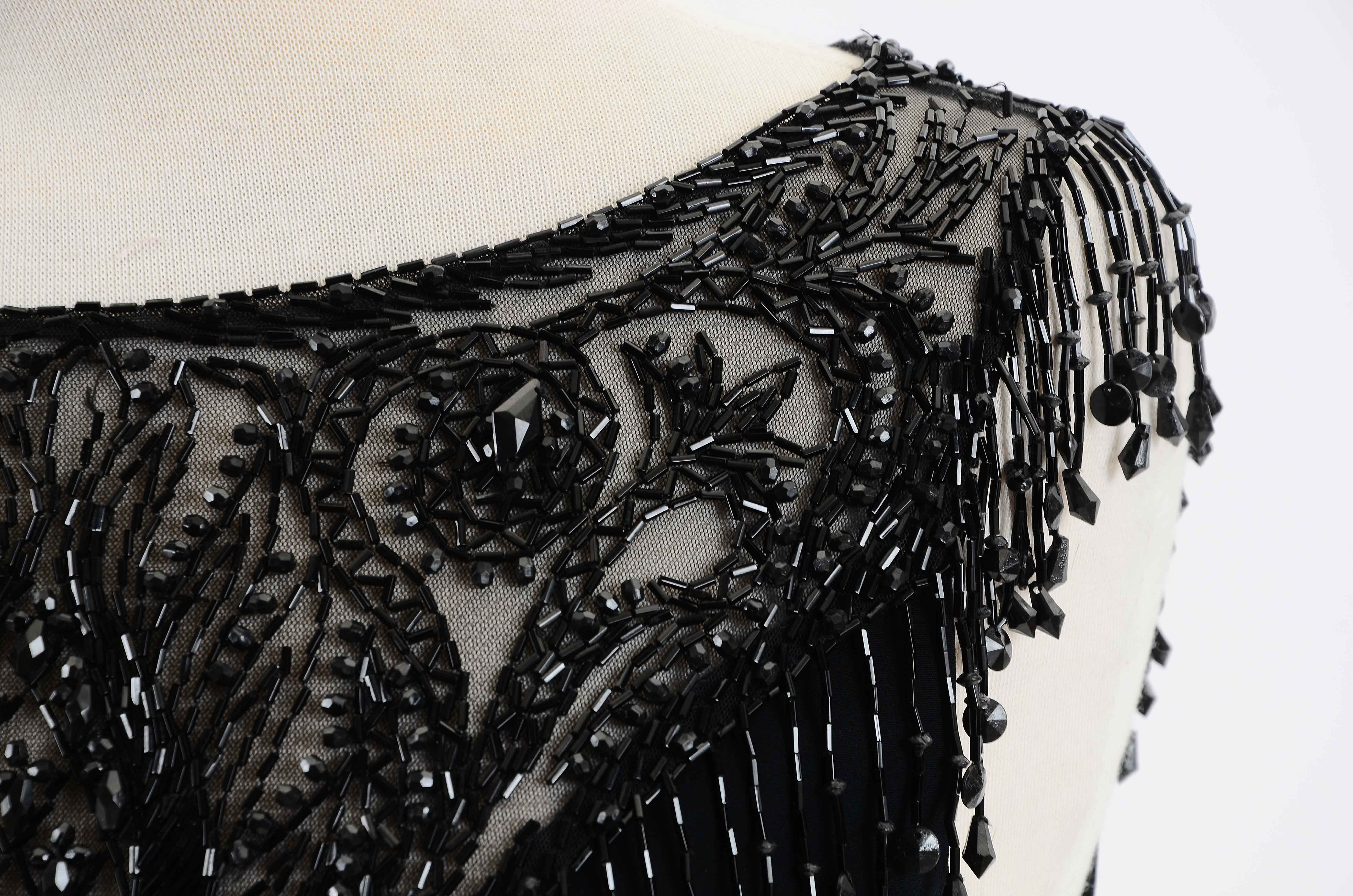 Vintage Bob Mackie Evening Beaded Cocktail Dress