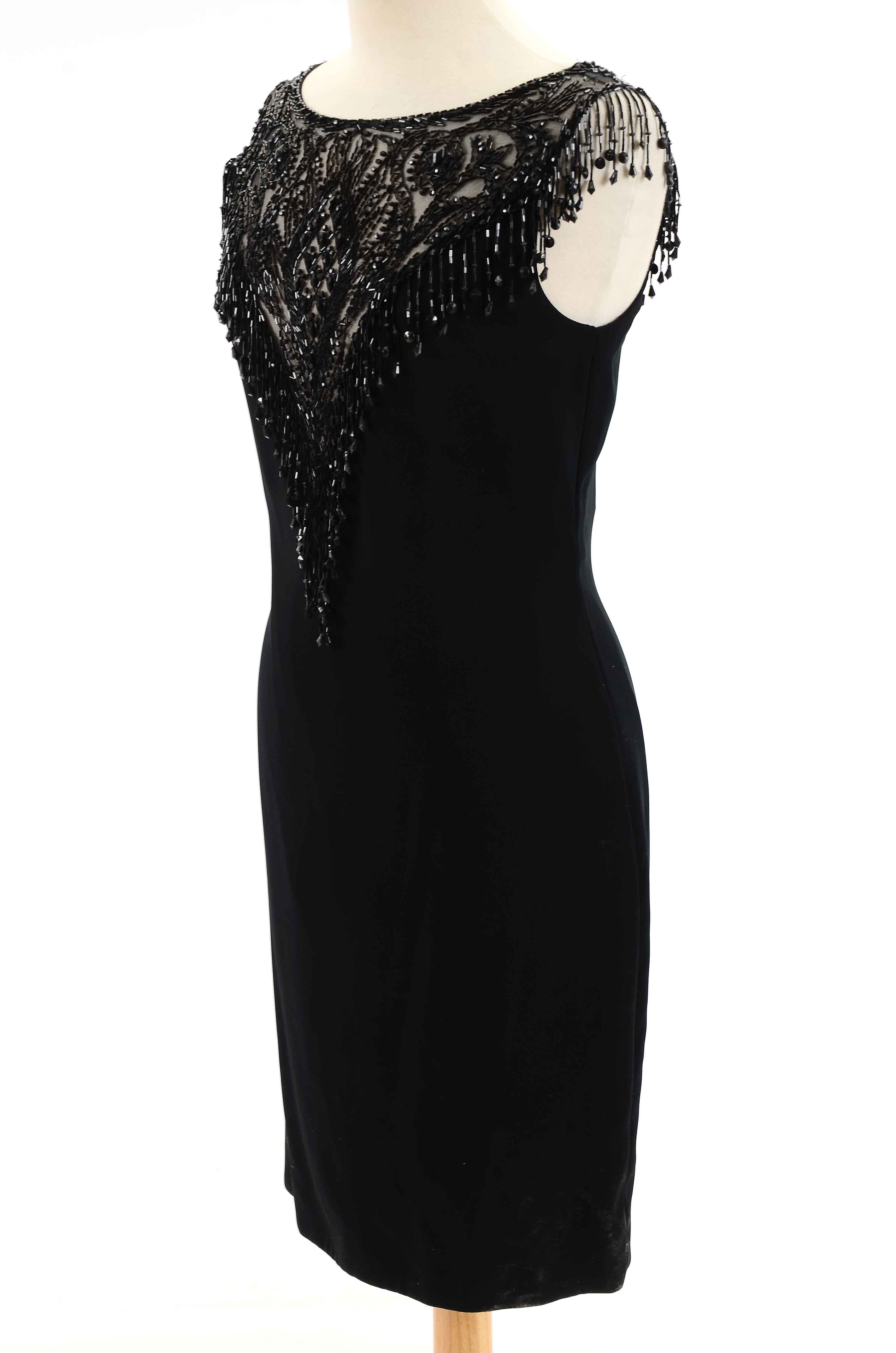 Vintage Bob Mackie Evening Beaded Cocktail Dress