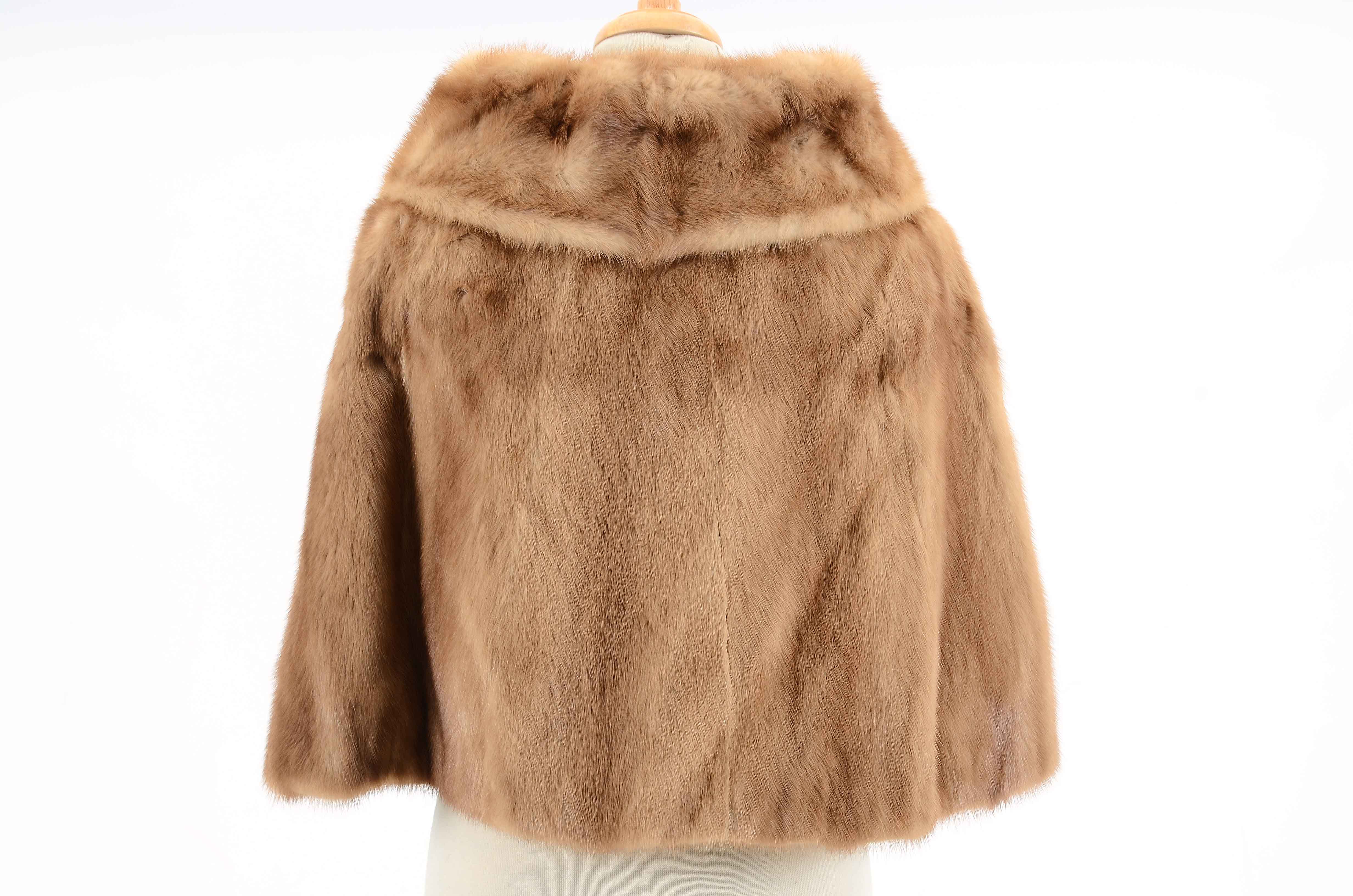 Women's Vintage Light Brown Mink Fur Stole