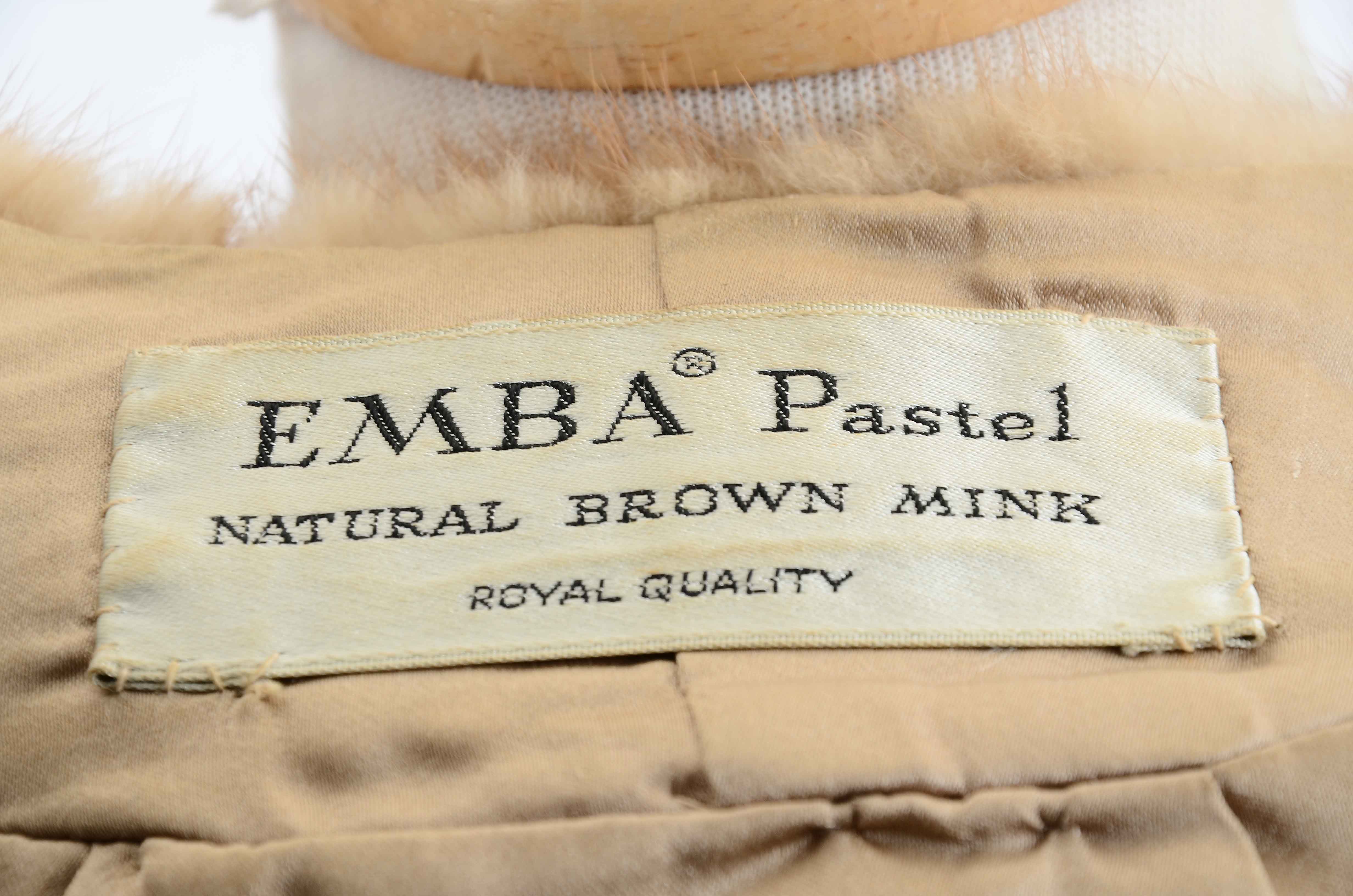 Women's Vintage Light Brown Mink Fur Stole