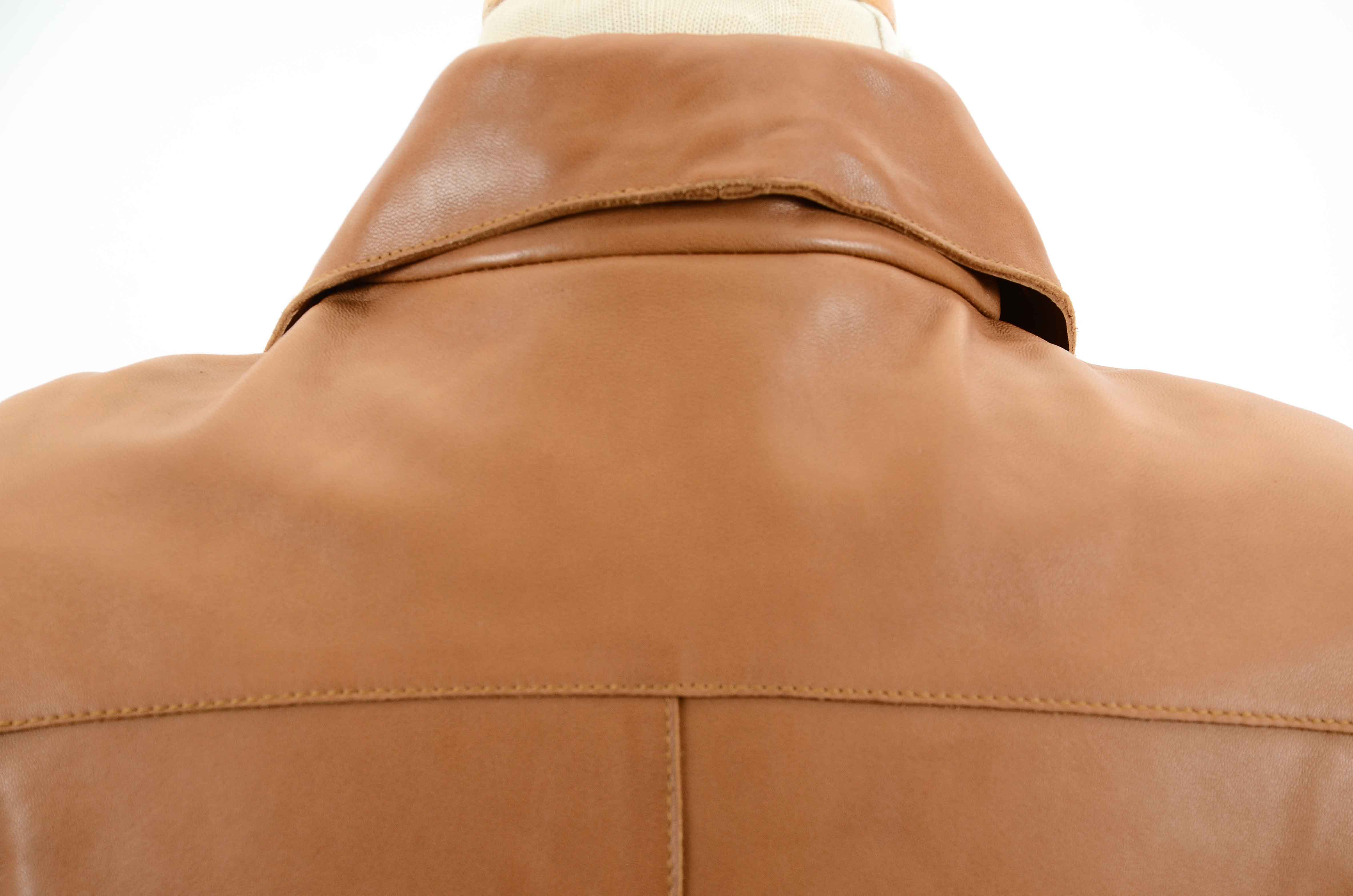 Andrew Marc Women's Tan Leather Coat