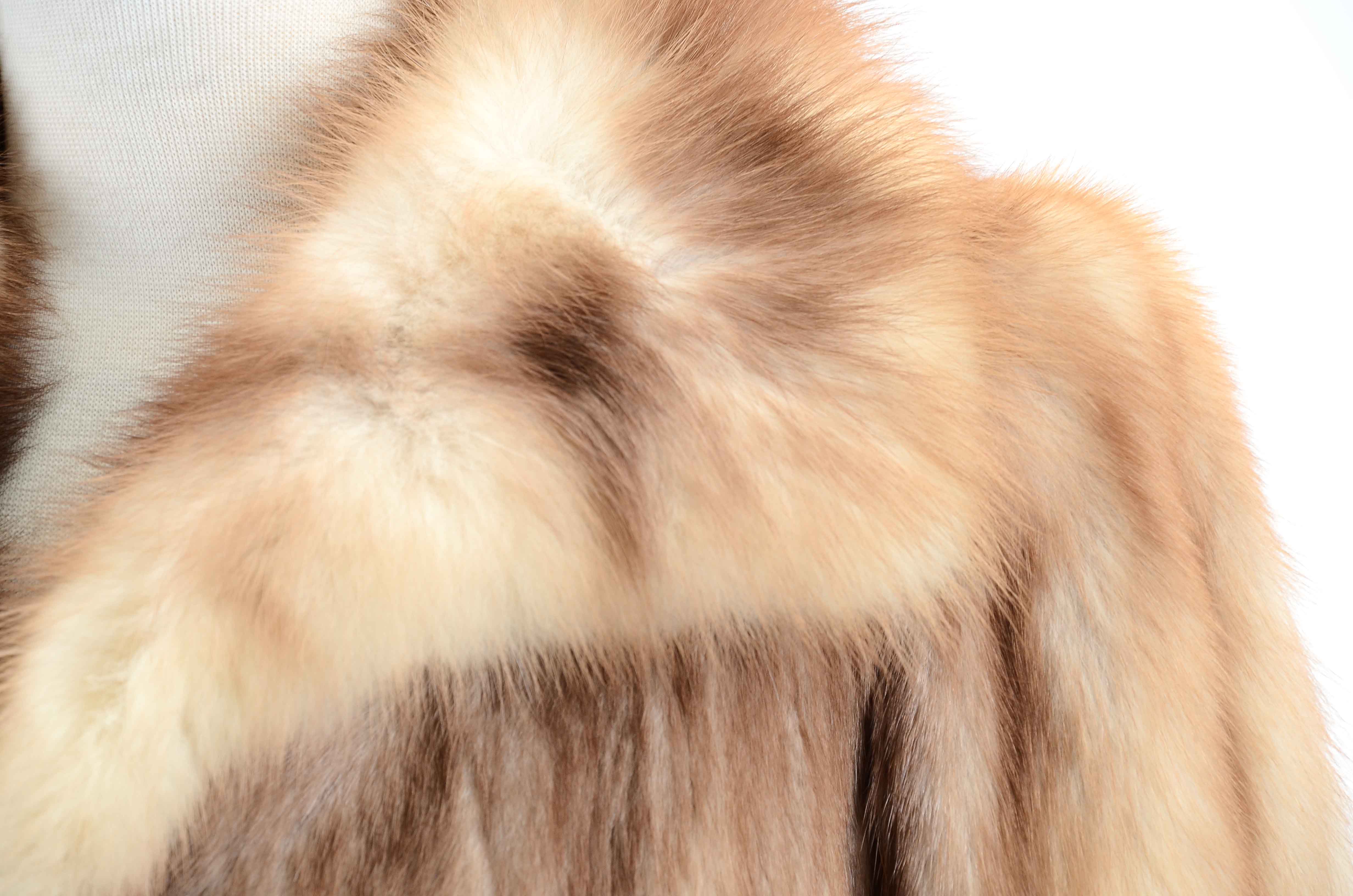 Vintage Full-Length Stone Marten Fur Coat
