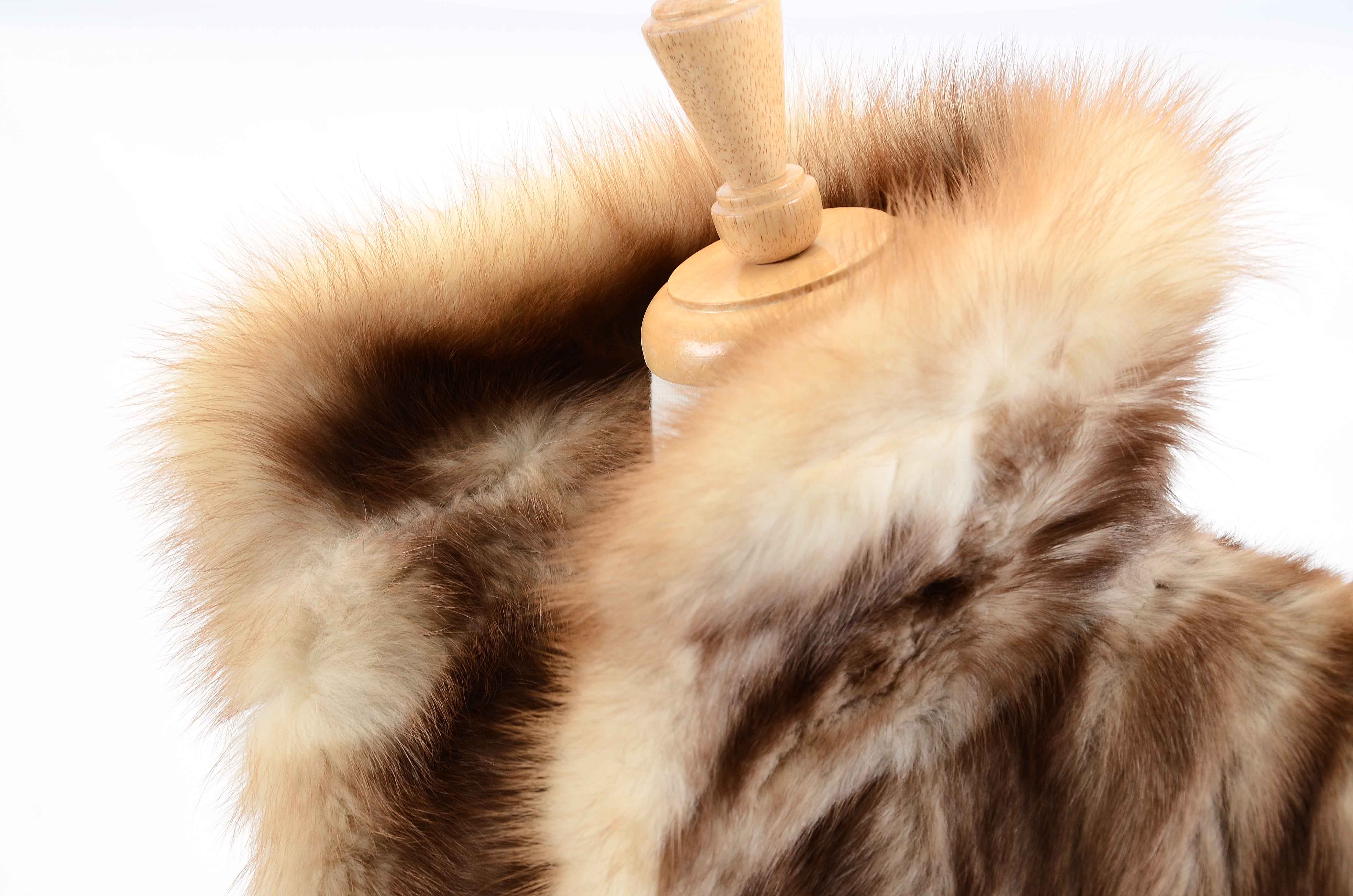 Vintage Full-Length Stone Marten Fur Coat