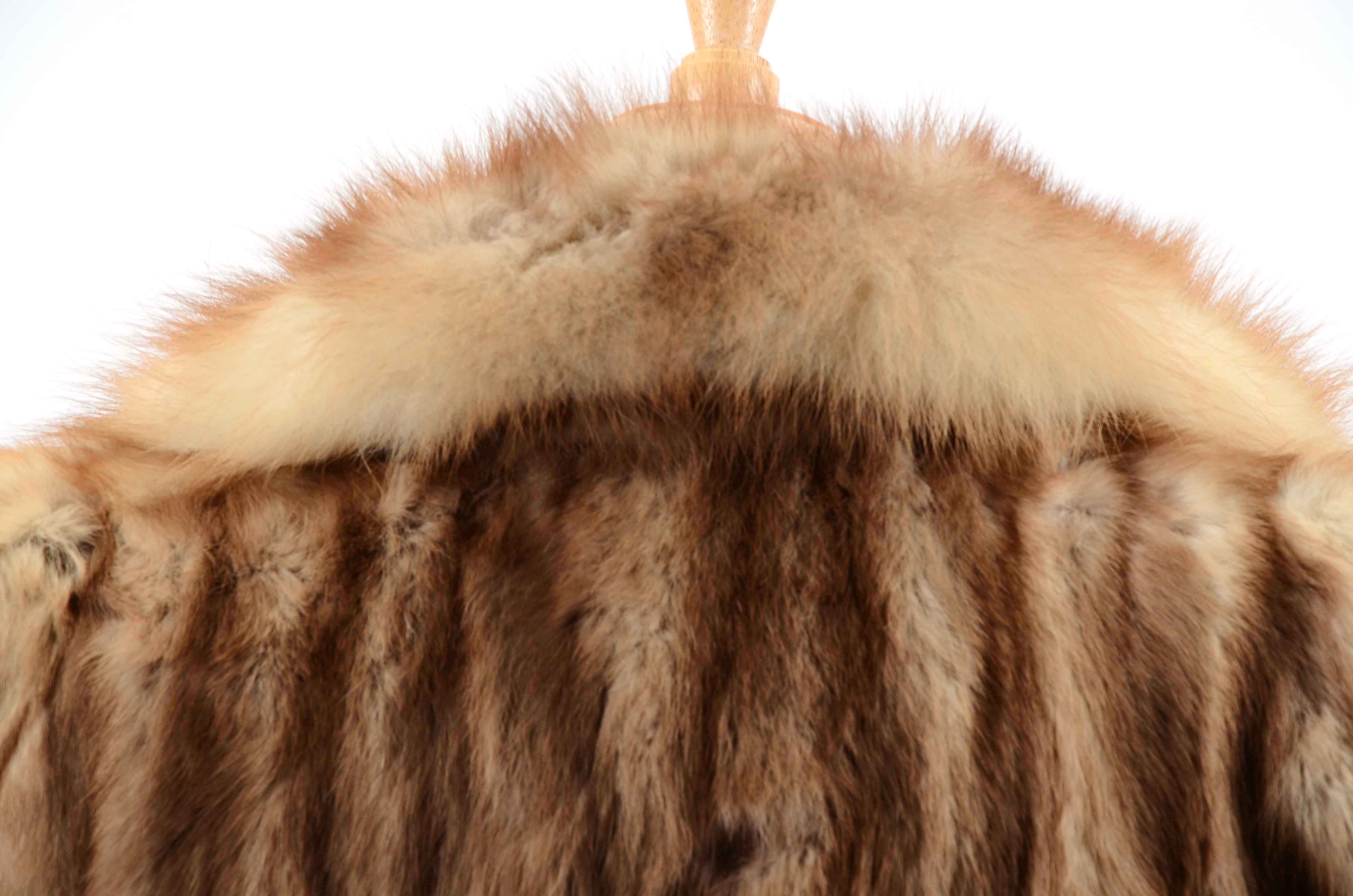 Vintage Full-Length Stone Marten Fur Coat