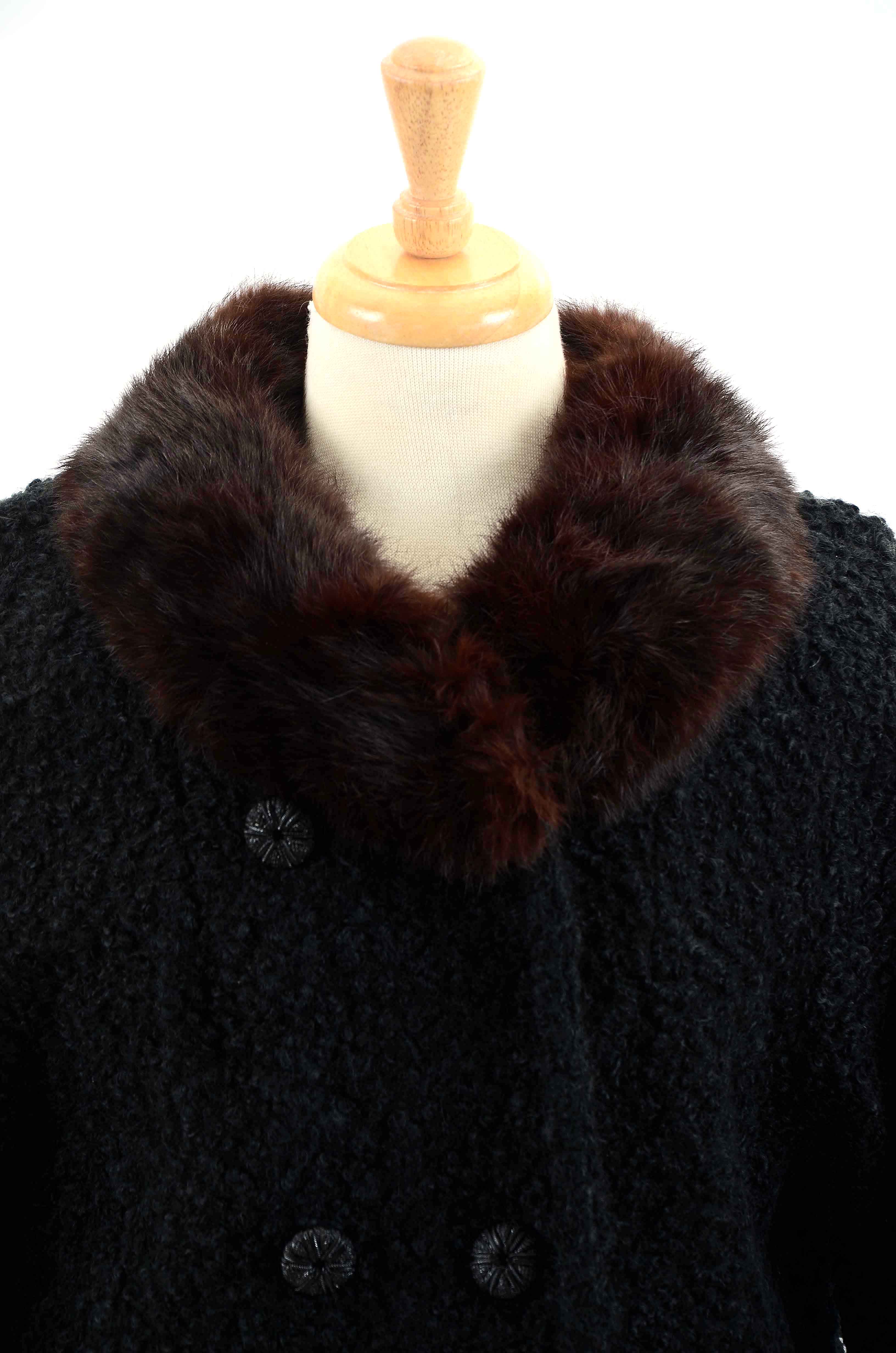 Vintage Persian Lamb and Mink Coat