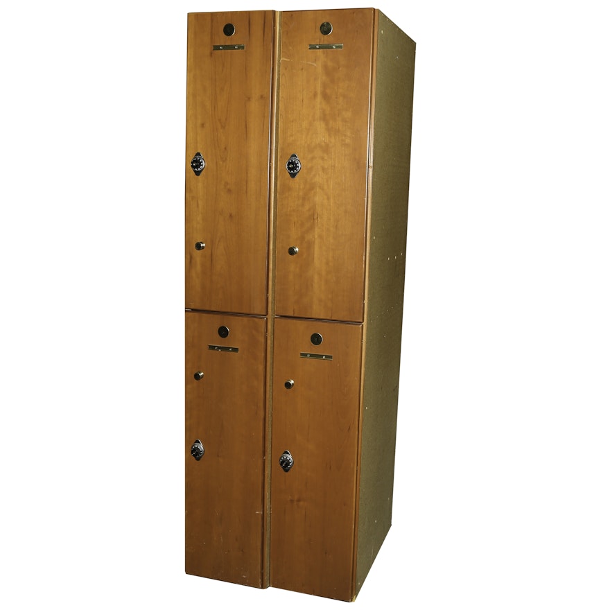 Wooden Storage Lockers by Treeforms