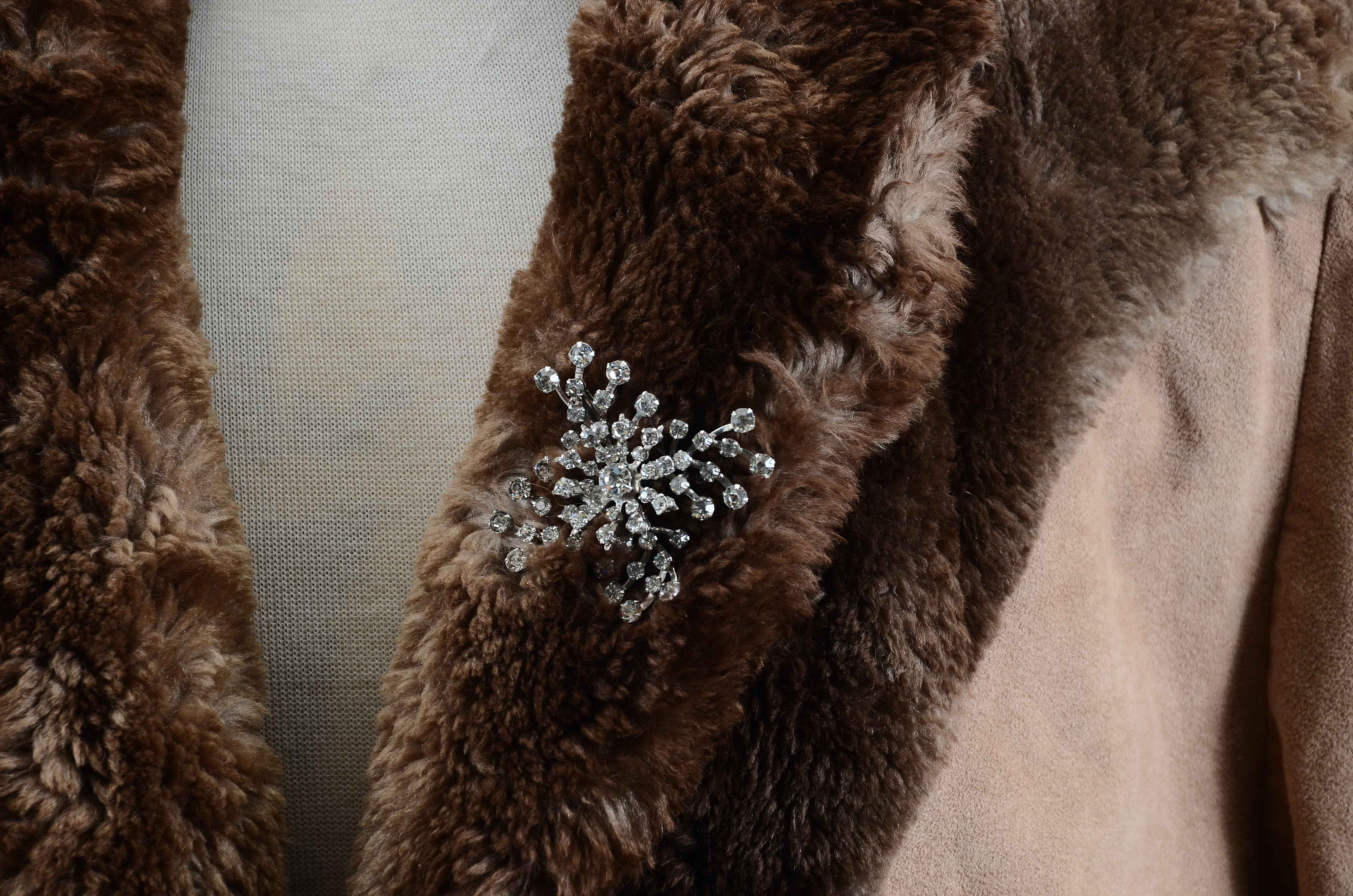 Vintage Suede and Fur Coat