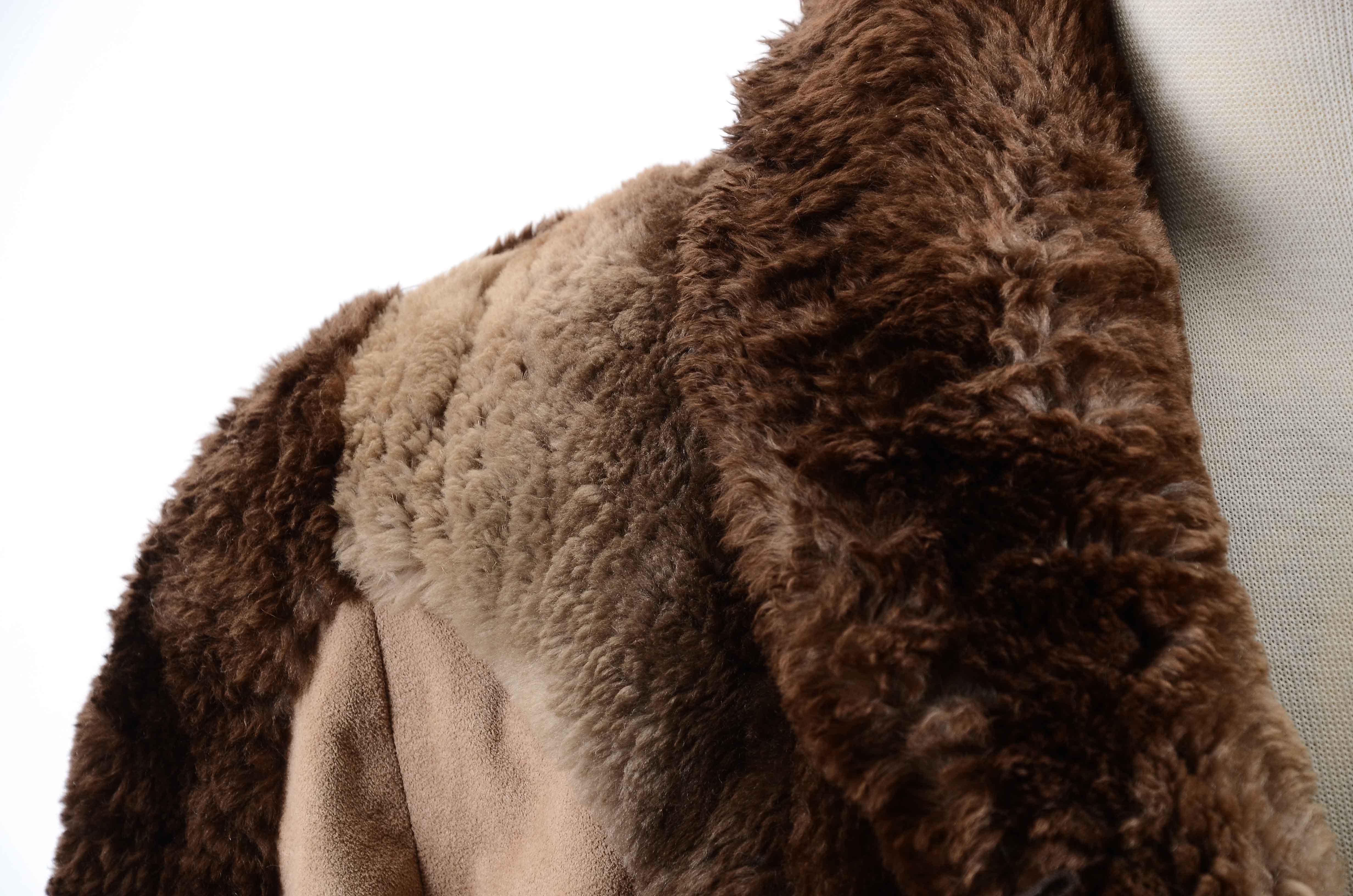 Vintage Suede and Fur Coat