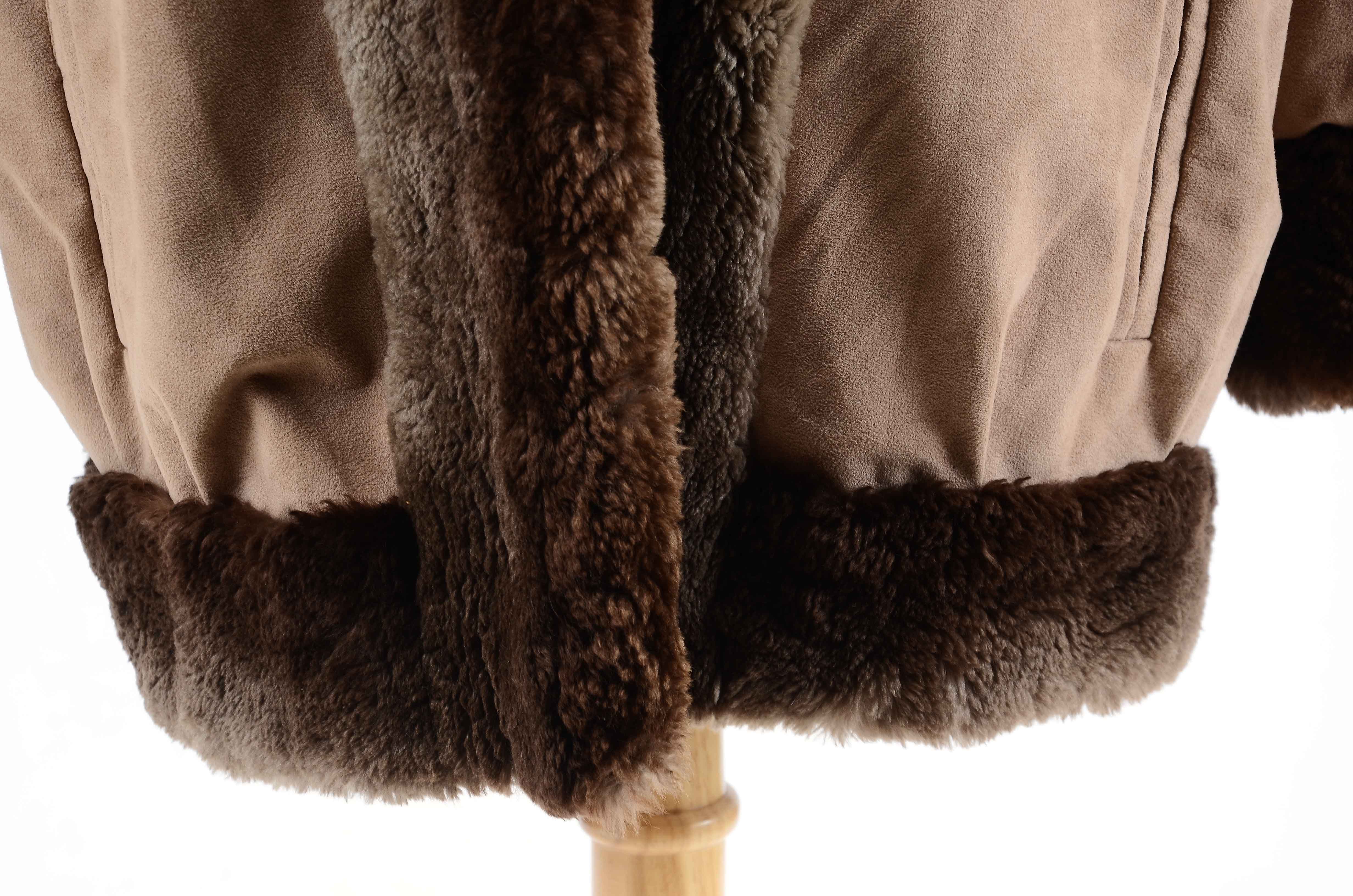 Vintage Suede and Fur Coat