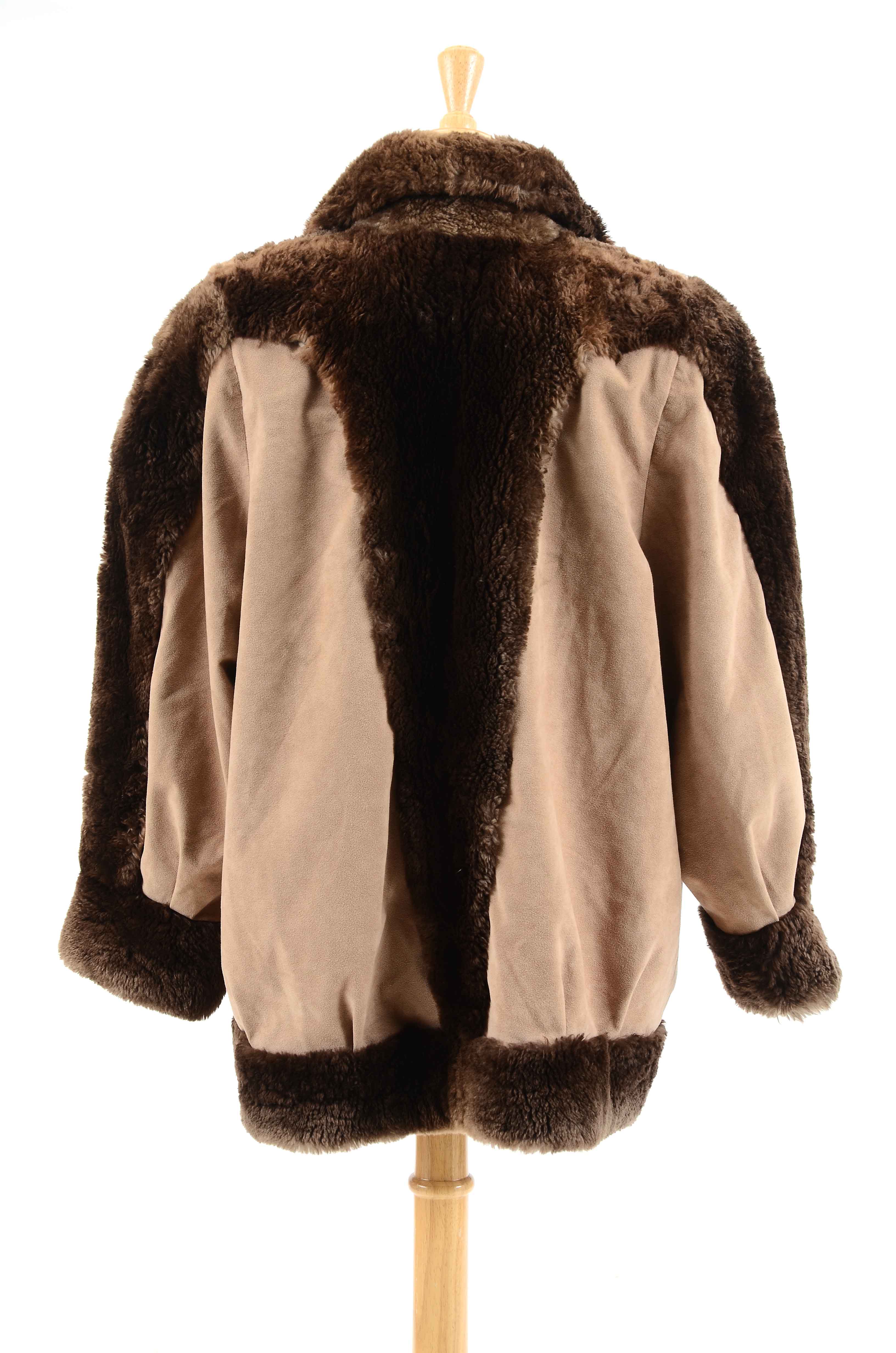 Vintage Suede and Fur Coat