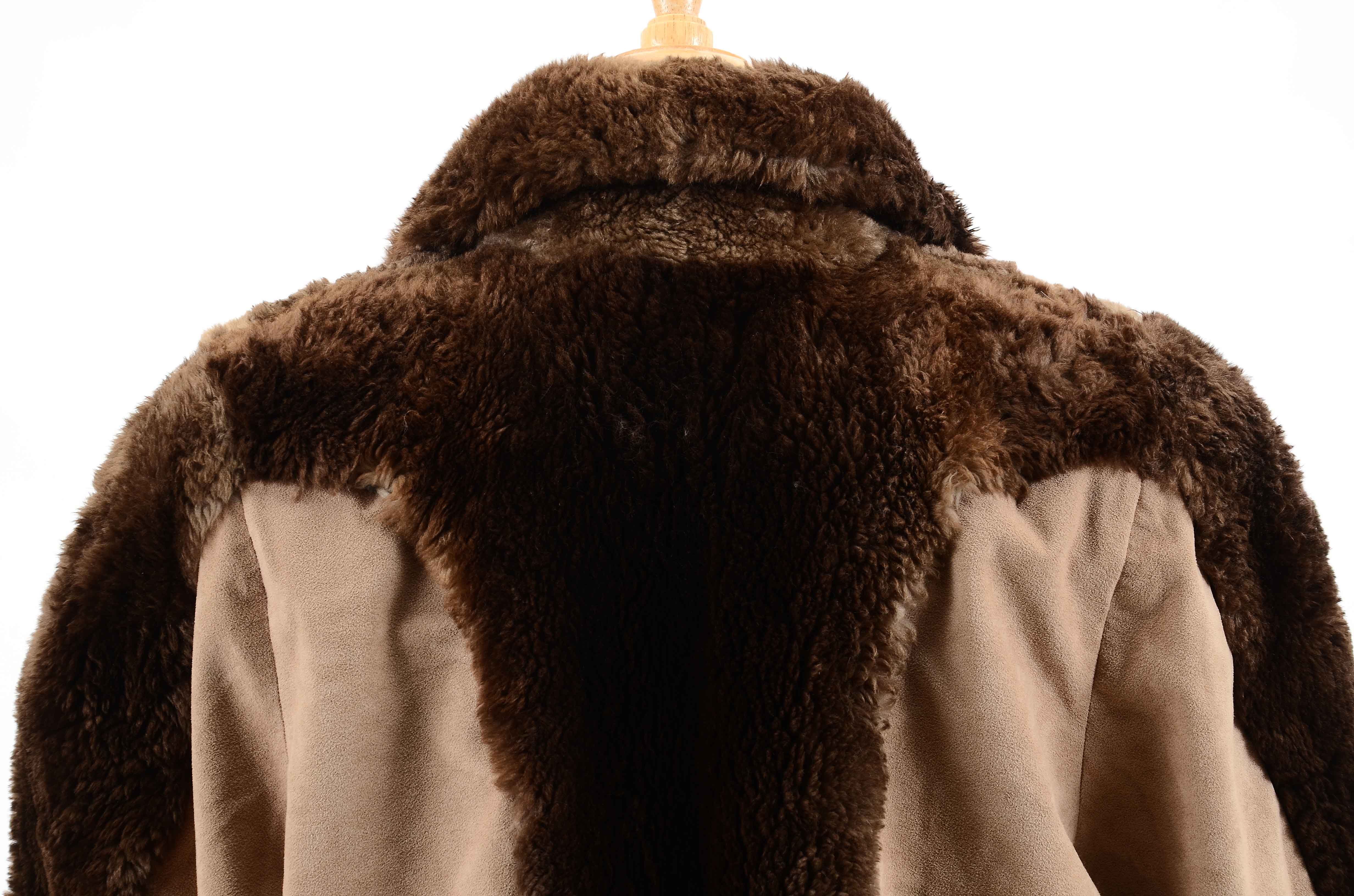 Vintage Suede and Fur Coat