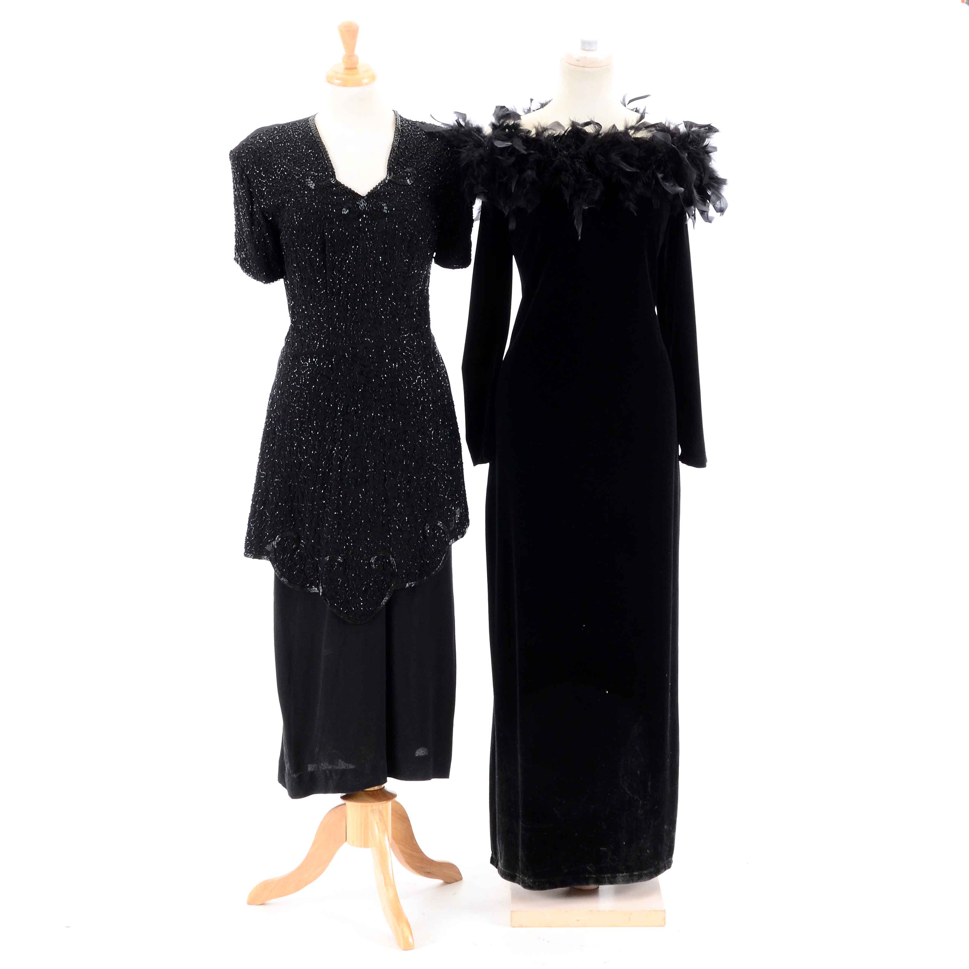 Vintage Black Evening Dresses