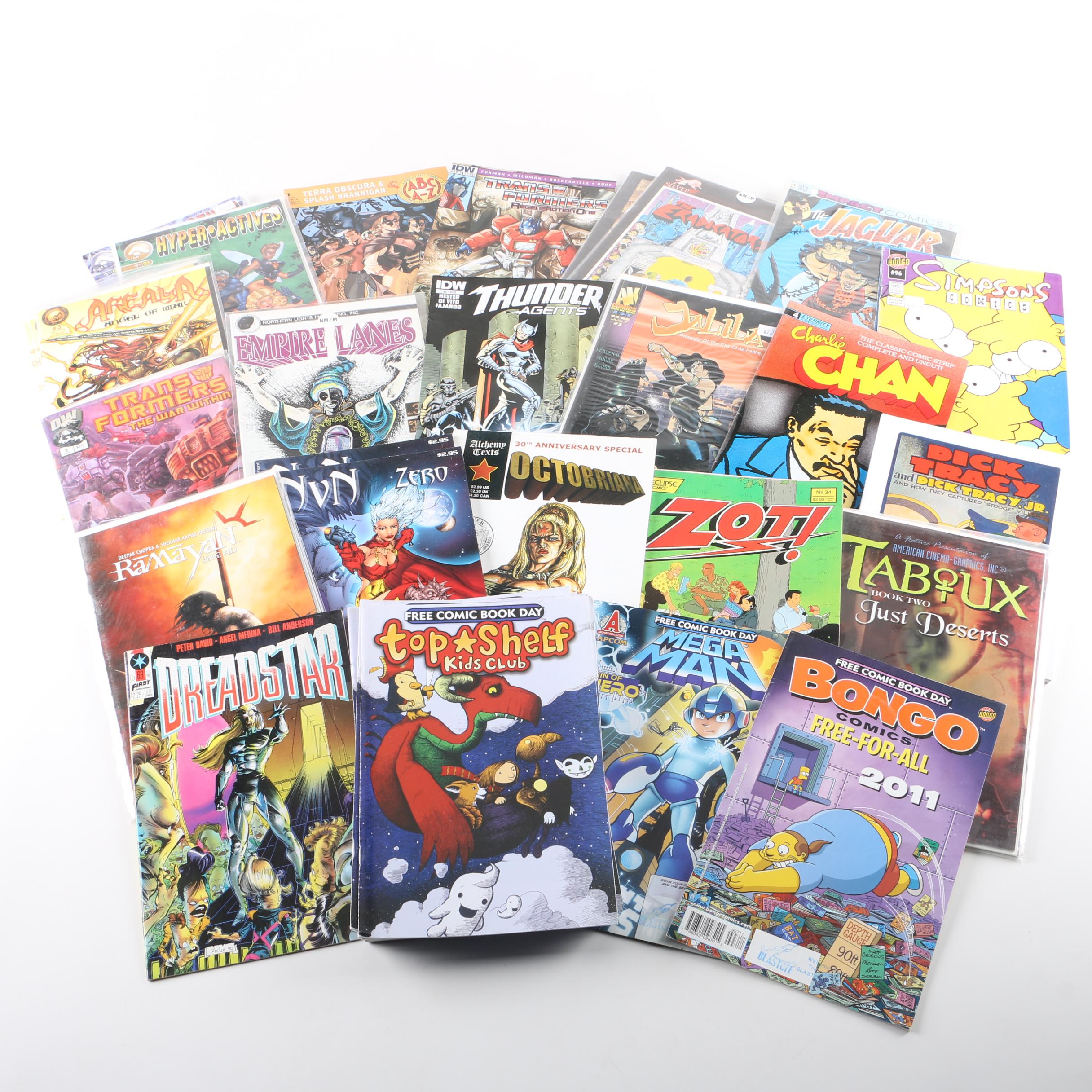 Assorted Modern Age Comic Books Including "Transformers: Regeneration One"