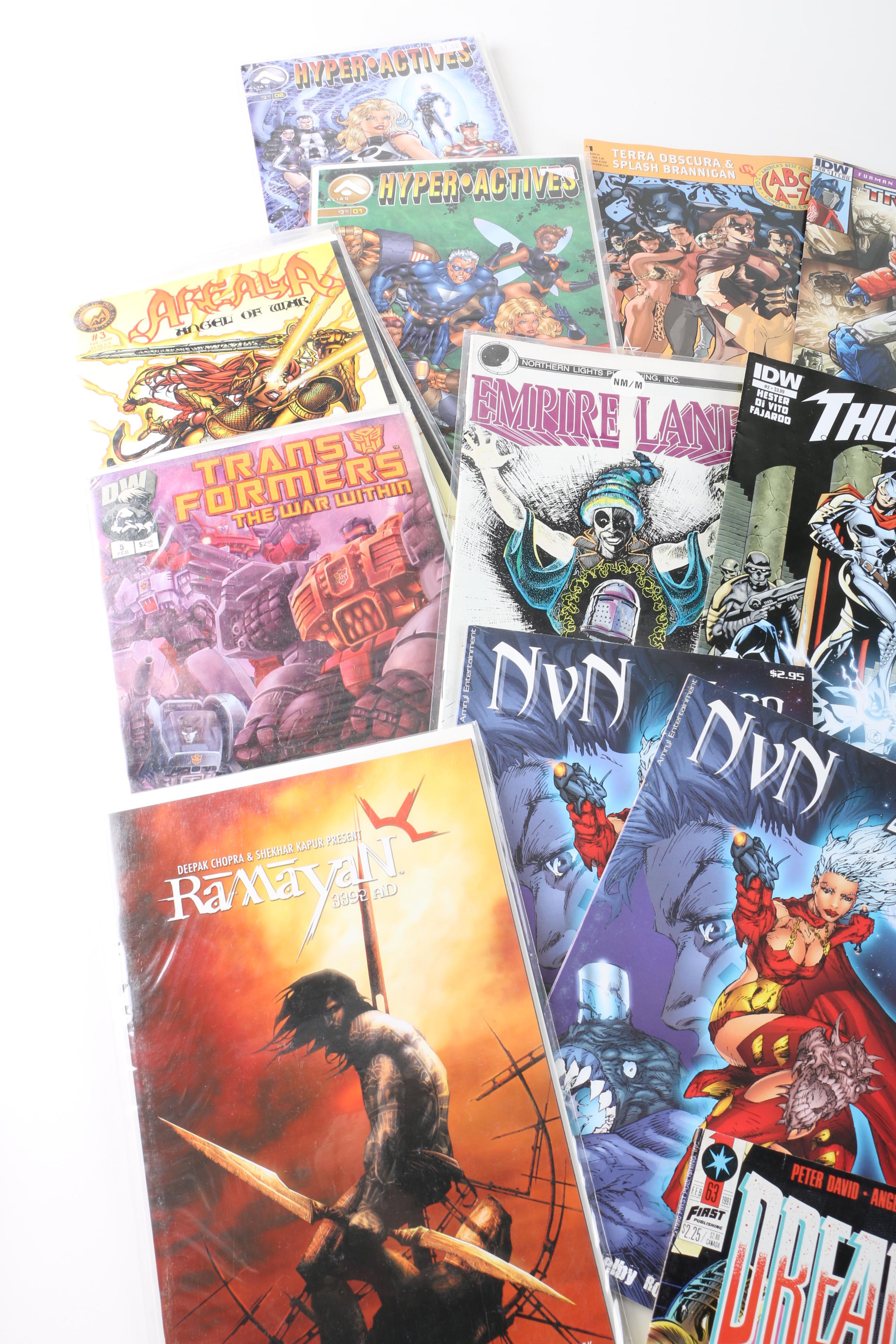 Assorted Modern Age Comic Books Including "Transformers: Regeneration One"