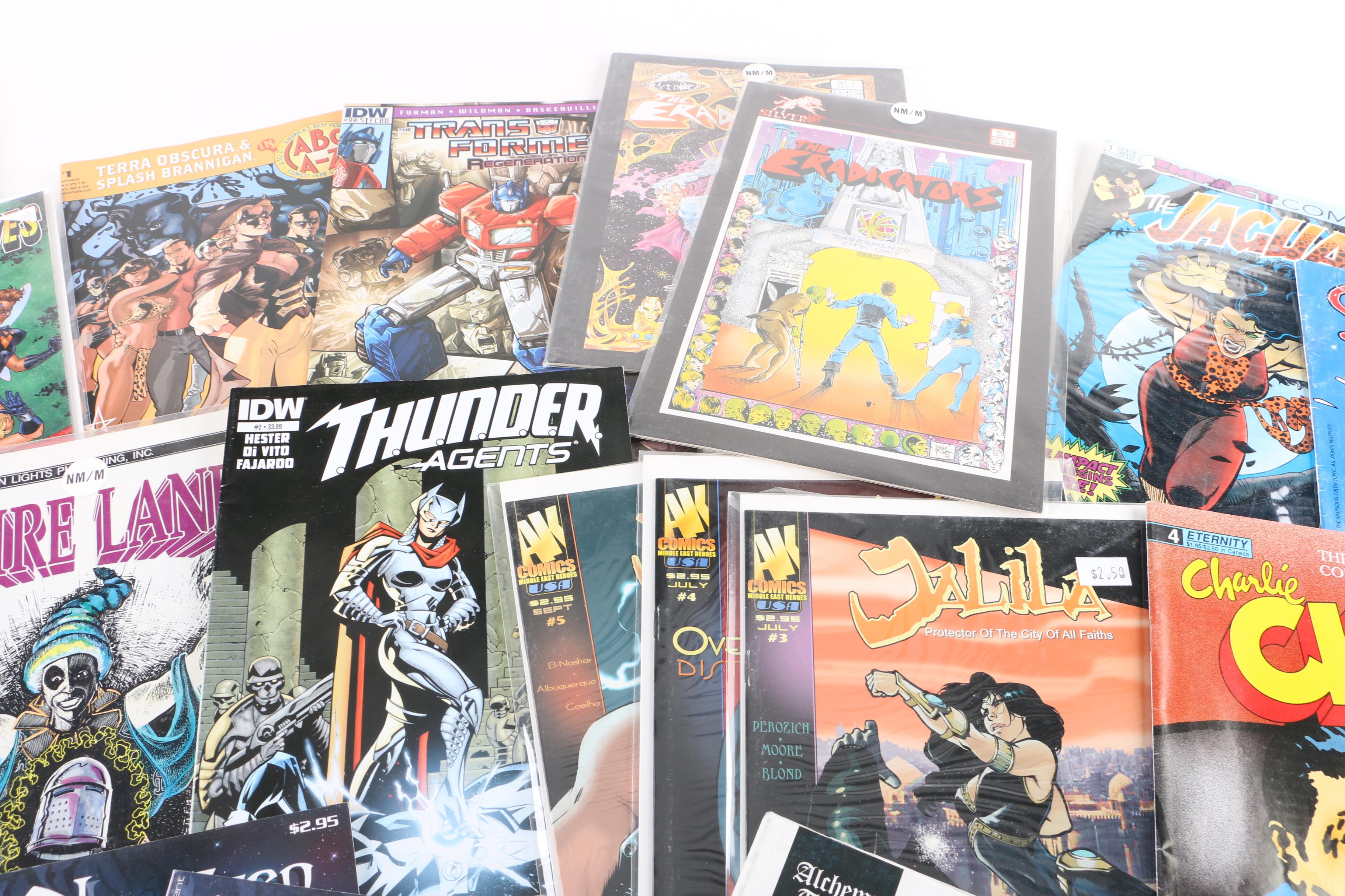 Assorted Modern Age Comic Books Including "Transformers: Regeneration One"