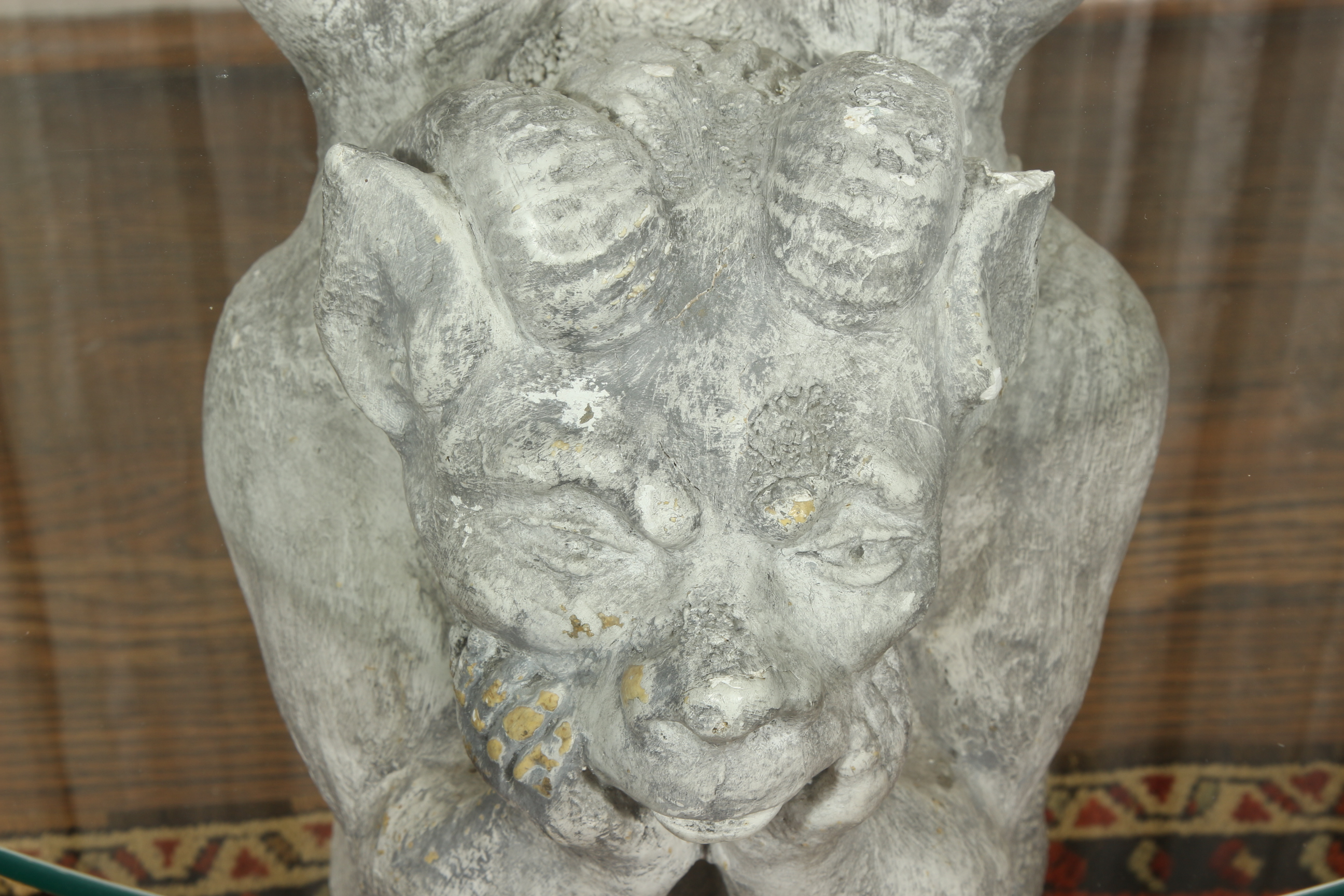 Gargoyle Statue Base Accent Table