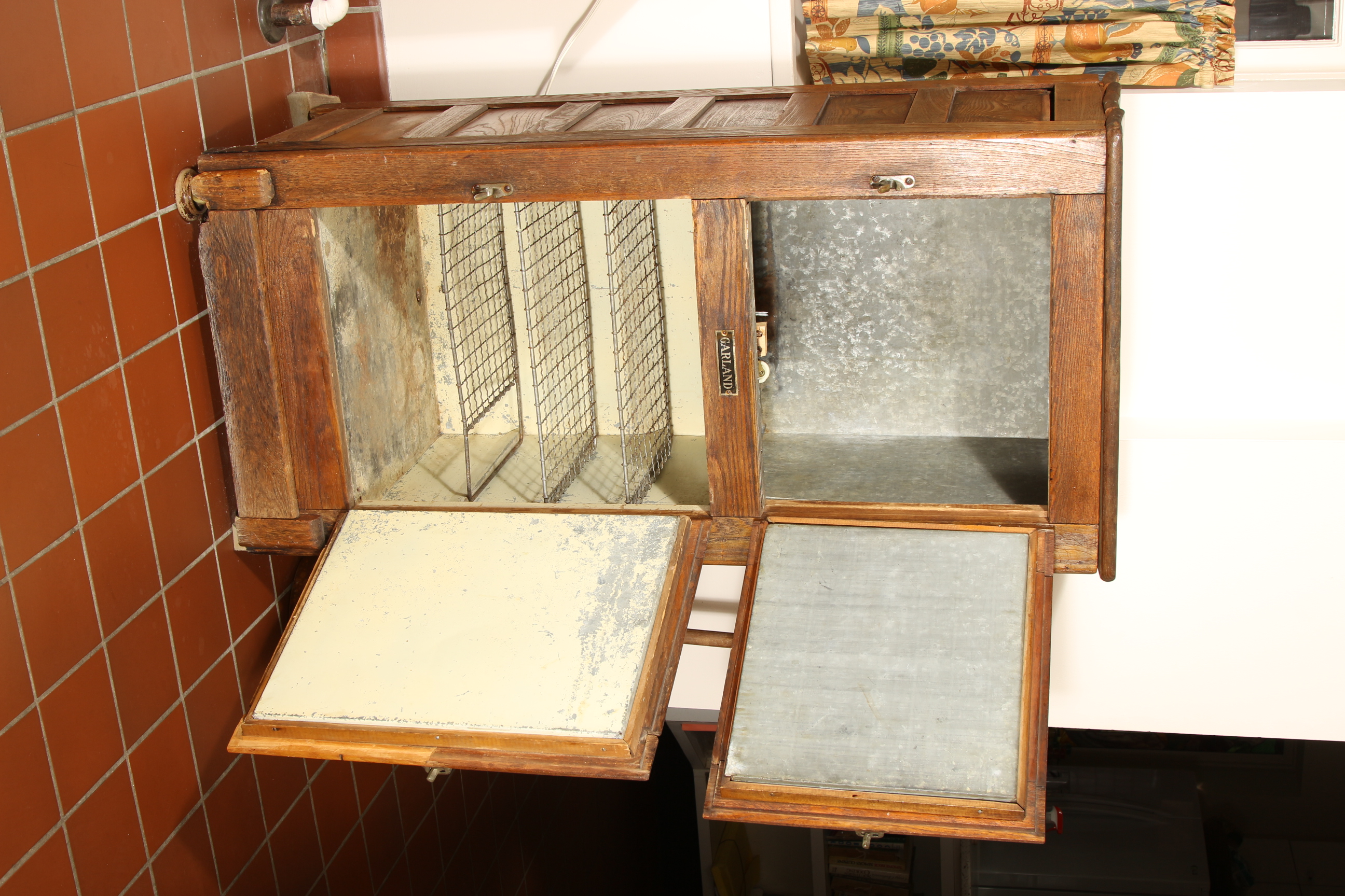 Early 20th Century Oak Ice Box by Garland