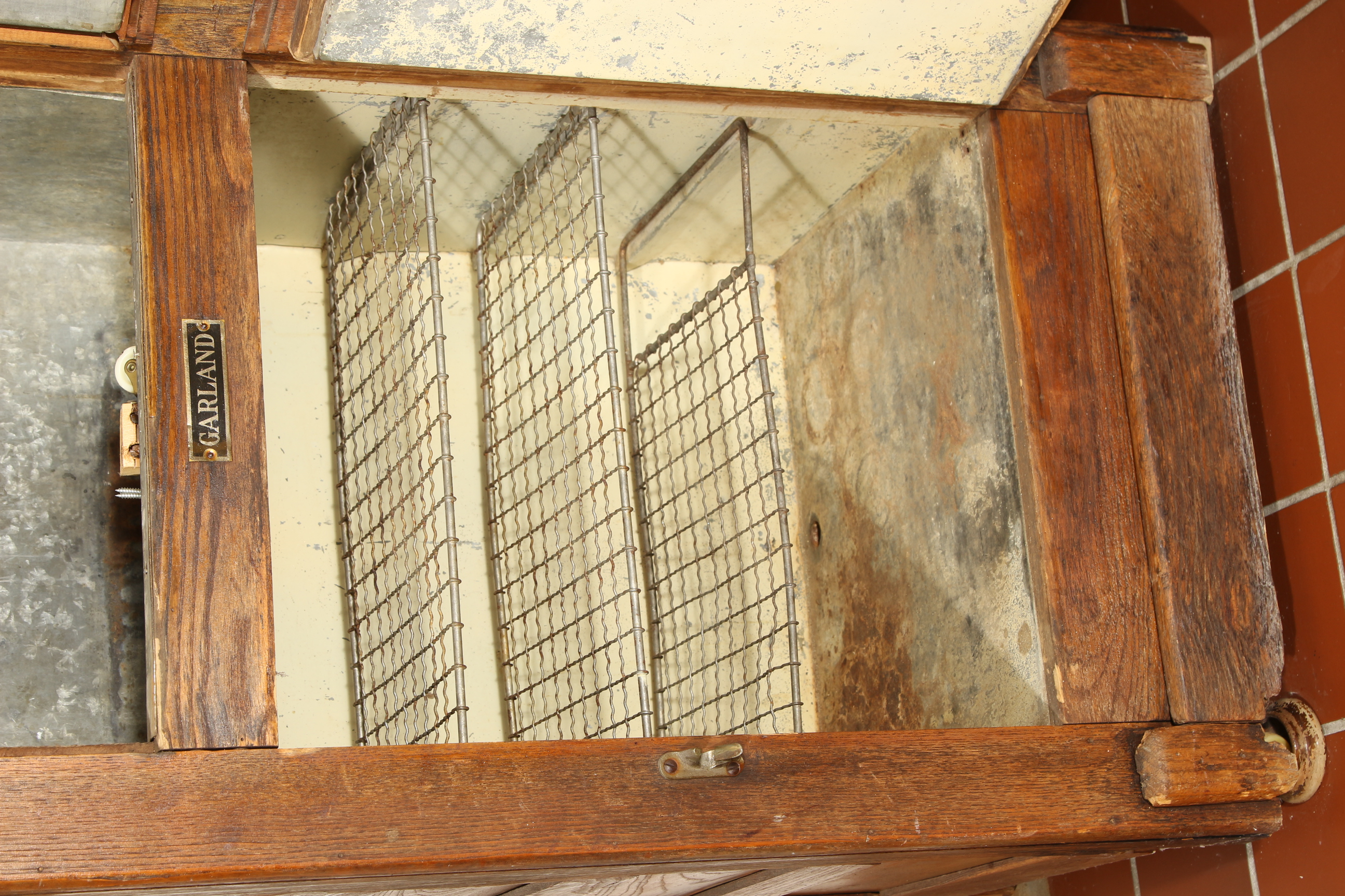 Early 20th Century Oak Ice Box by Garland