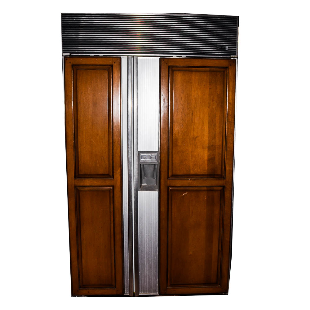 Sub-Zero 690/F Refrigerator with Wood Paneling