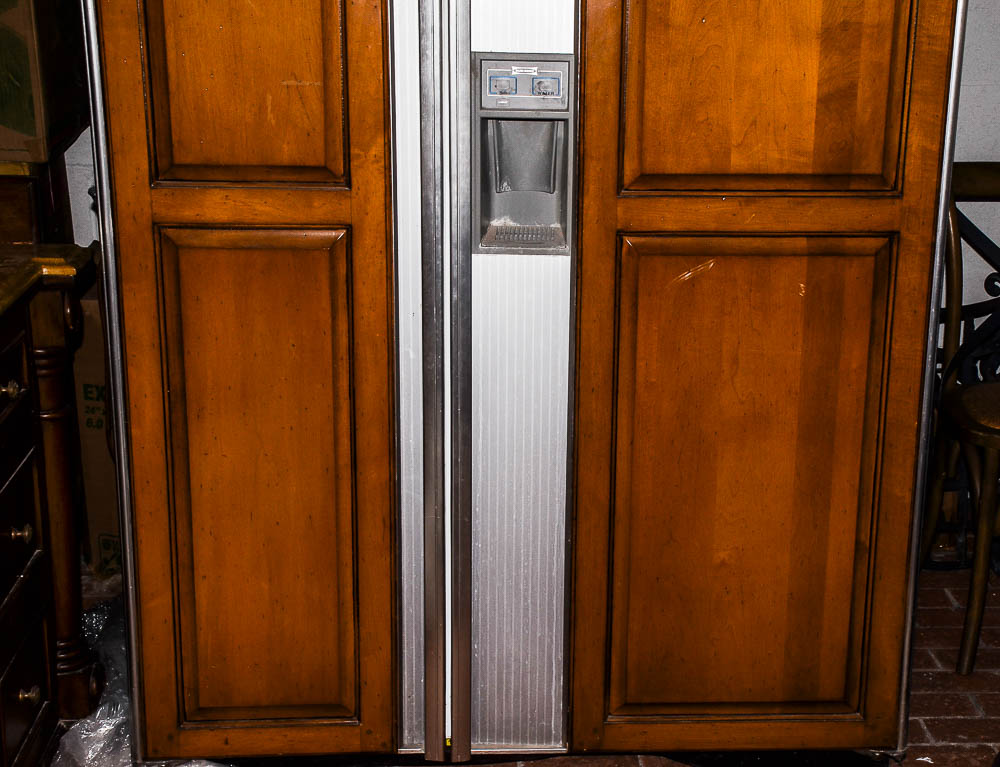 Sub-Zero 690/F Refrigerator with Wood Paneling