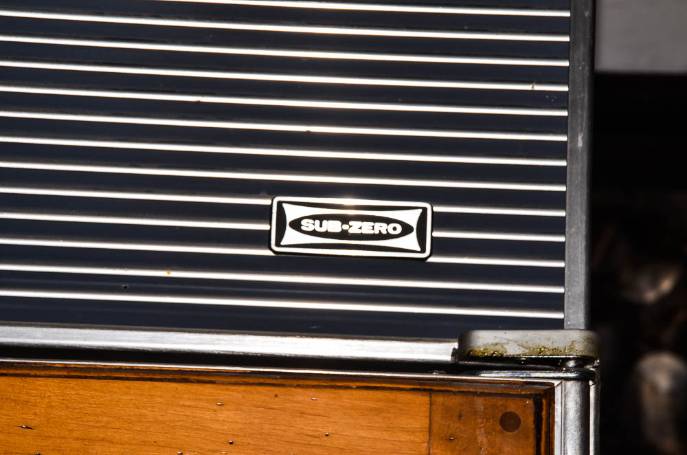 Sub-Zero 690/F Refrigerator with Wood Paneling