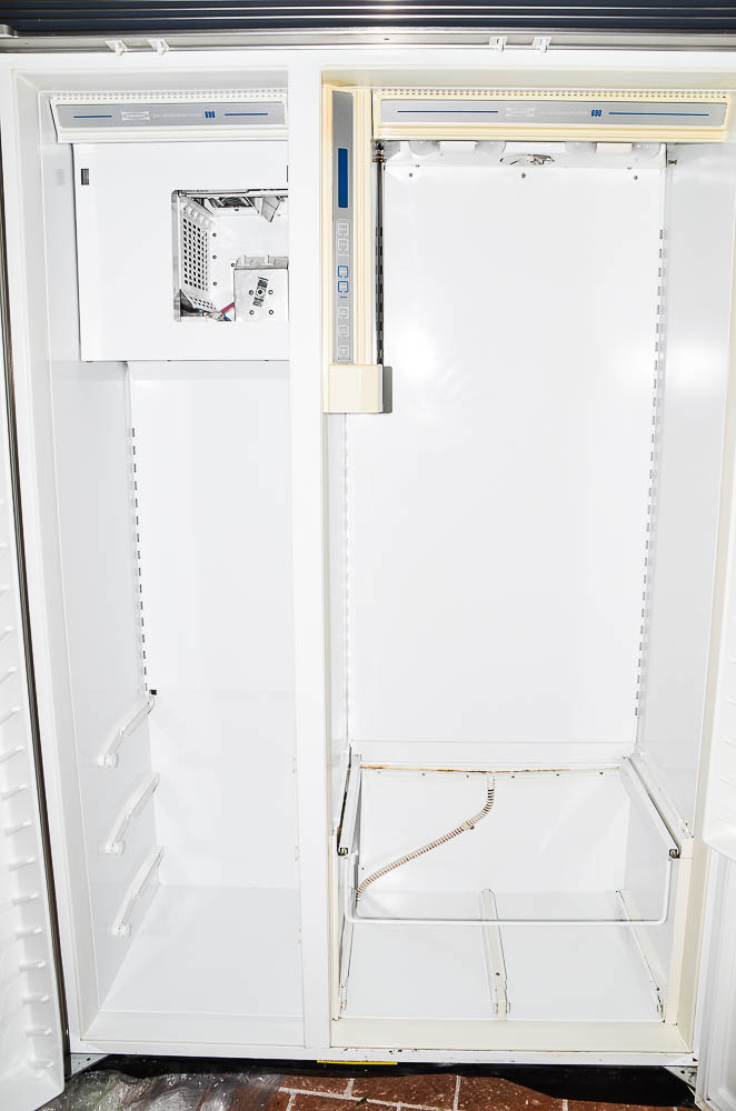 Sub-Zero 690/F Refrigerator with Wood Paneling