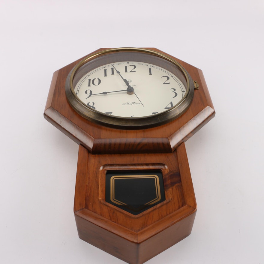 Seth Thomas Electric Strike Regulator Style Wall Clock