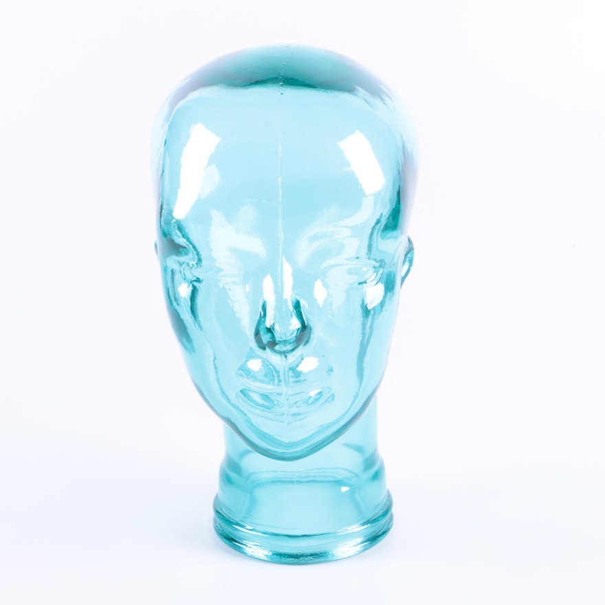 Glass Mannequin Head Form