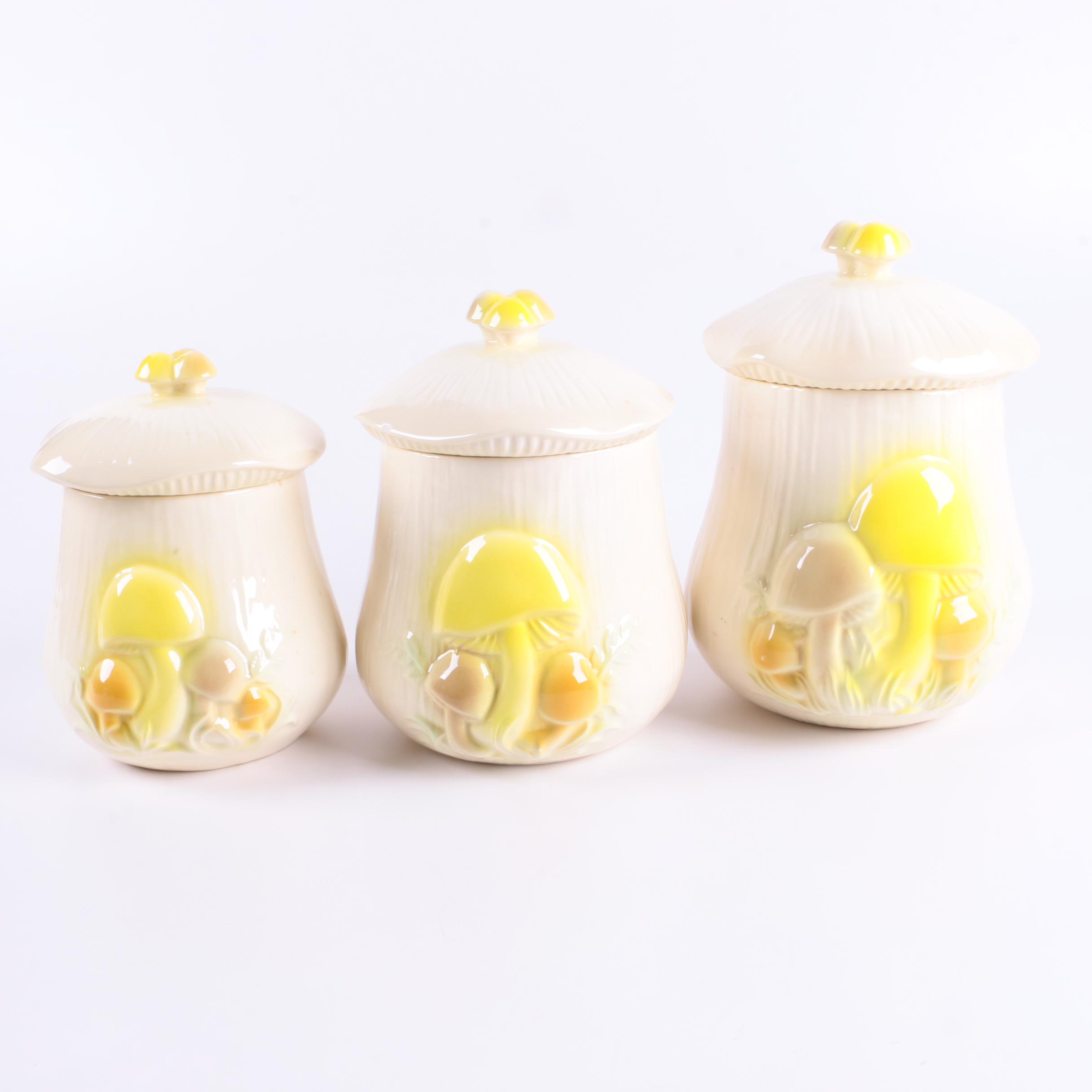 Arnel's Stoneware Kitchen Canisters