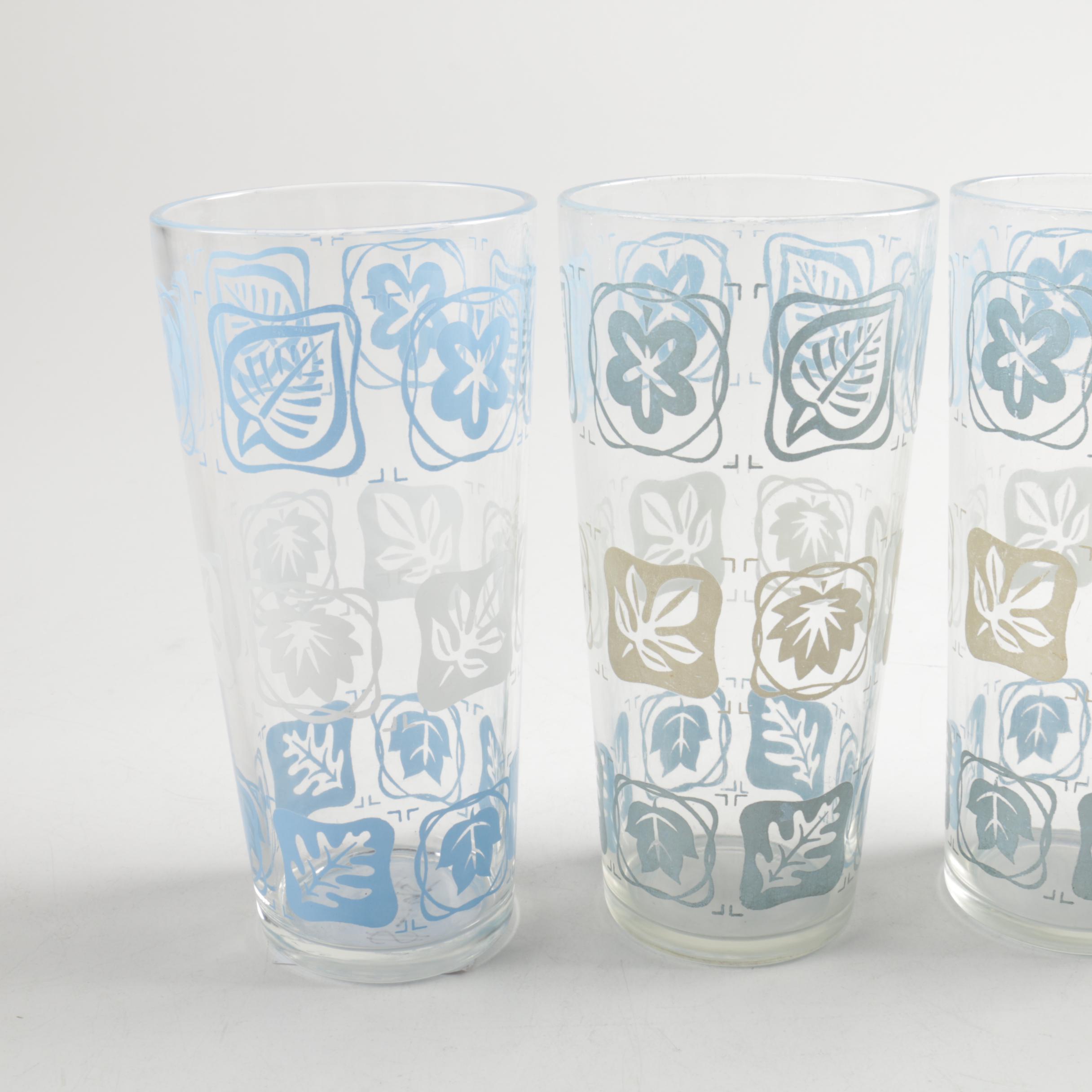 Mid Century Modern Glass Tumblers