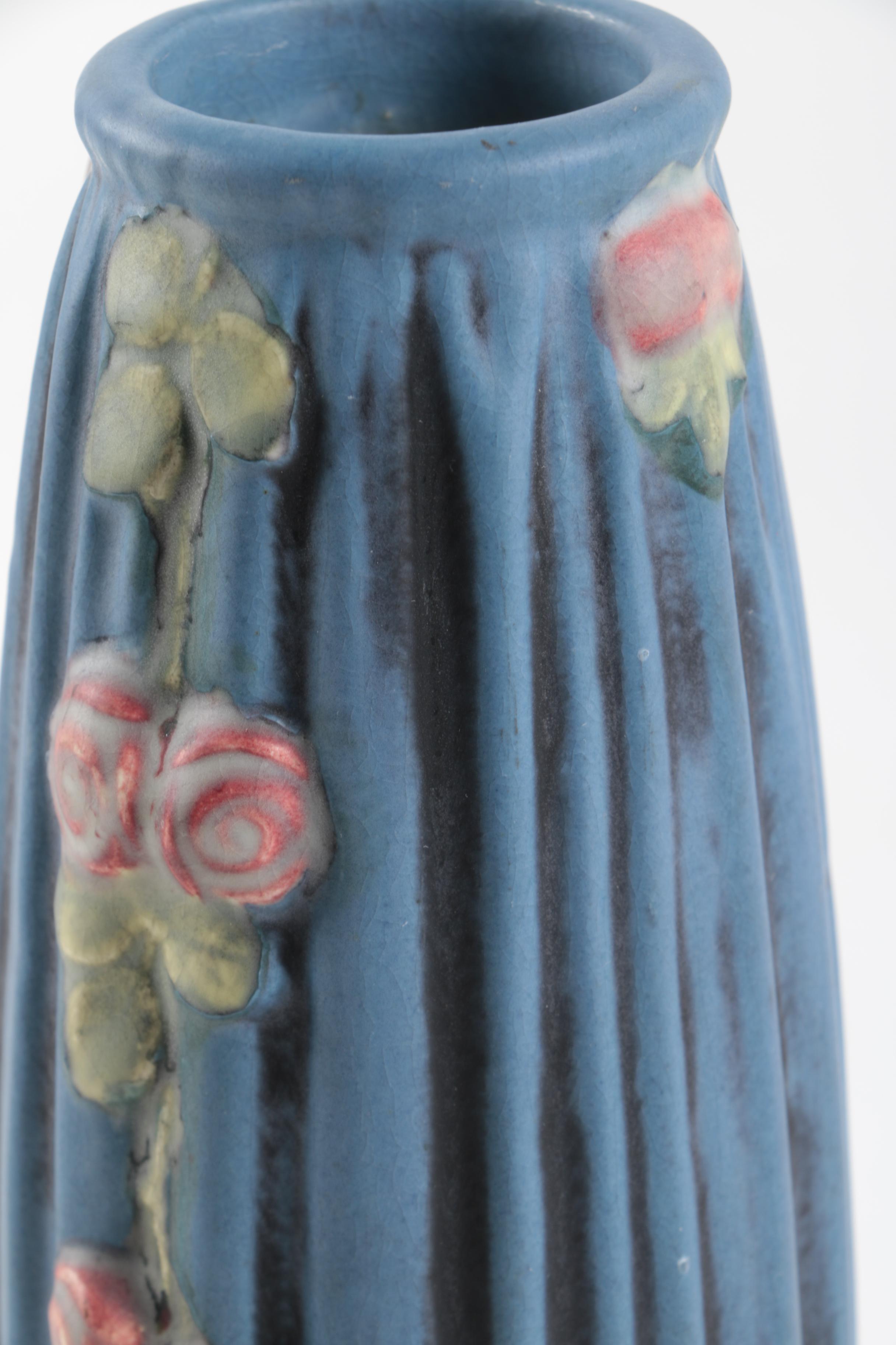 Weller "Blue Drapery" Ceramic Vase