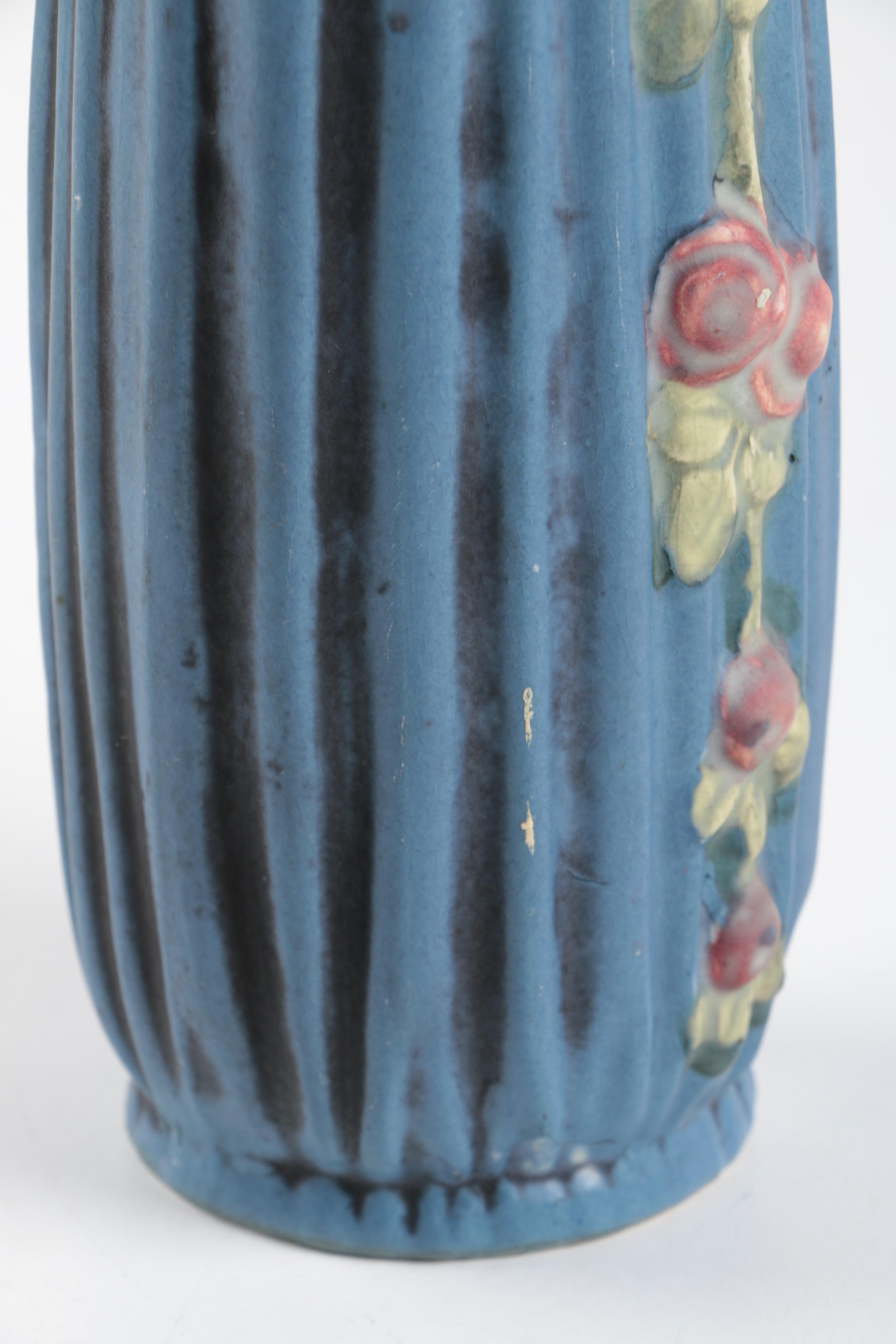 Weller "Blue Drapery" Ceramic Vase