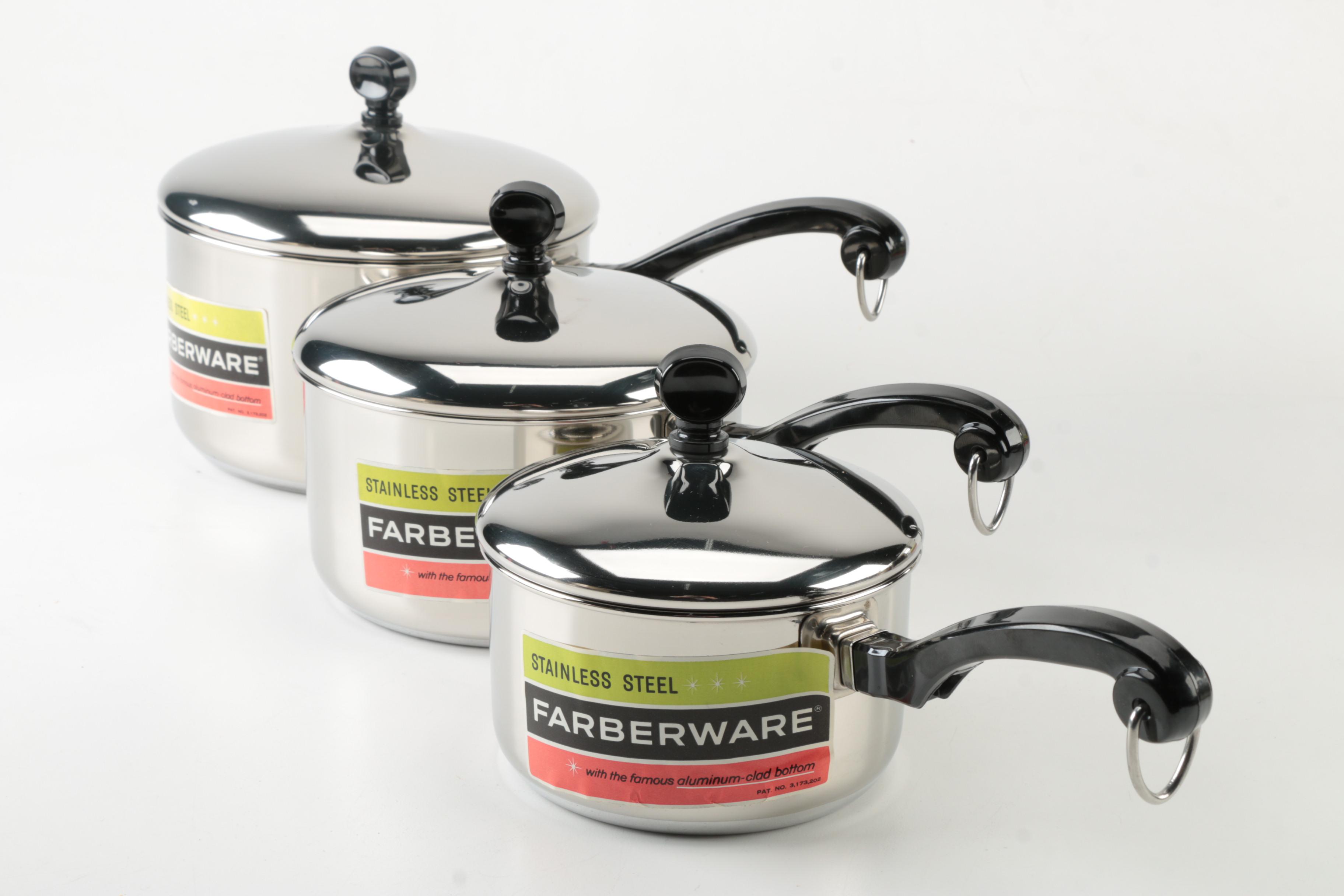 1960's Aluminum Clad Farberware Cookware