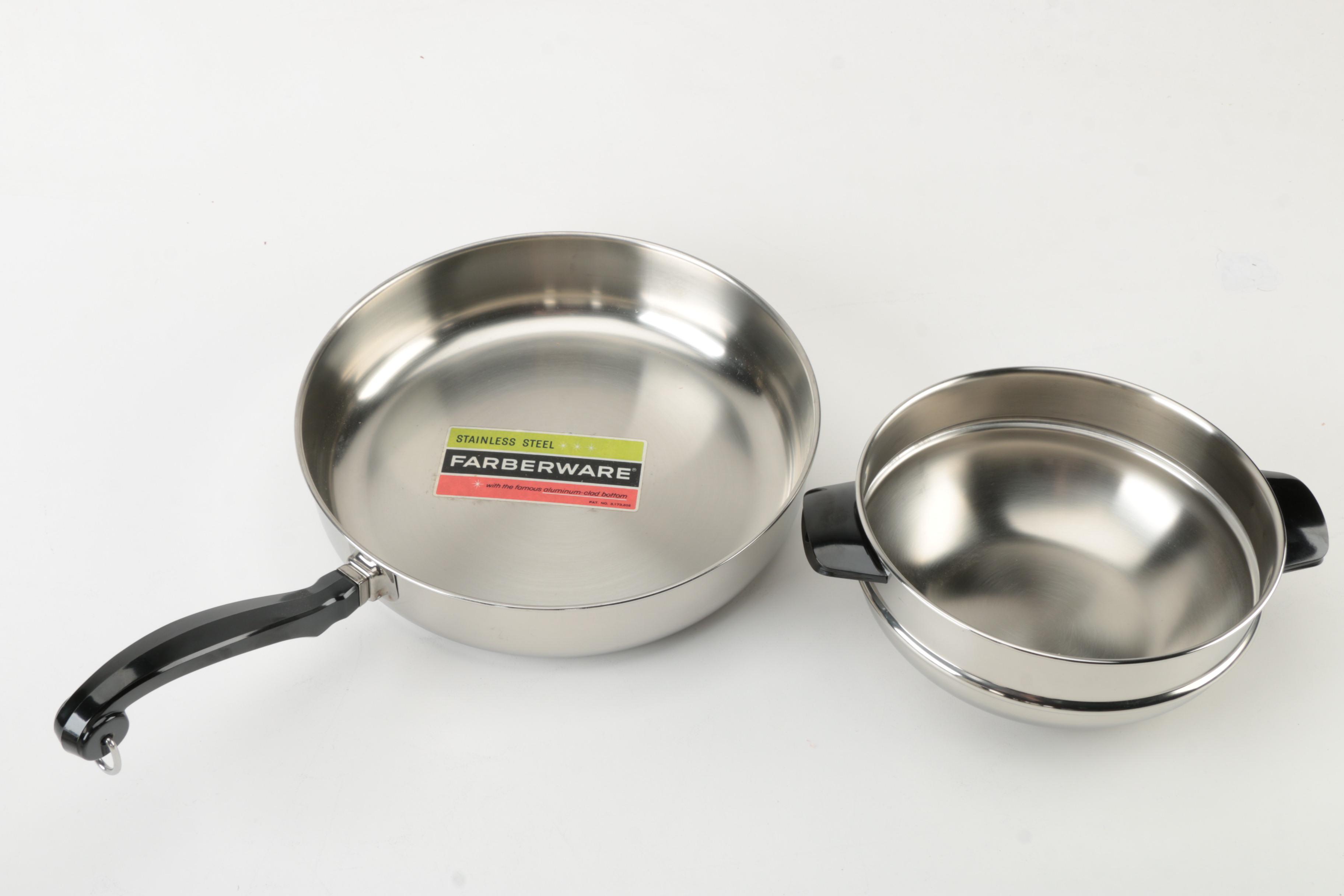 1960's Aluminum Clad Farberware Cookware