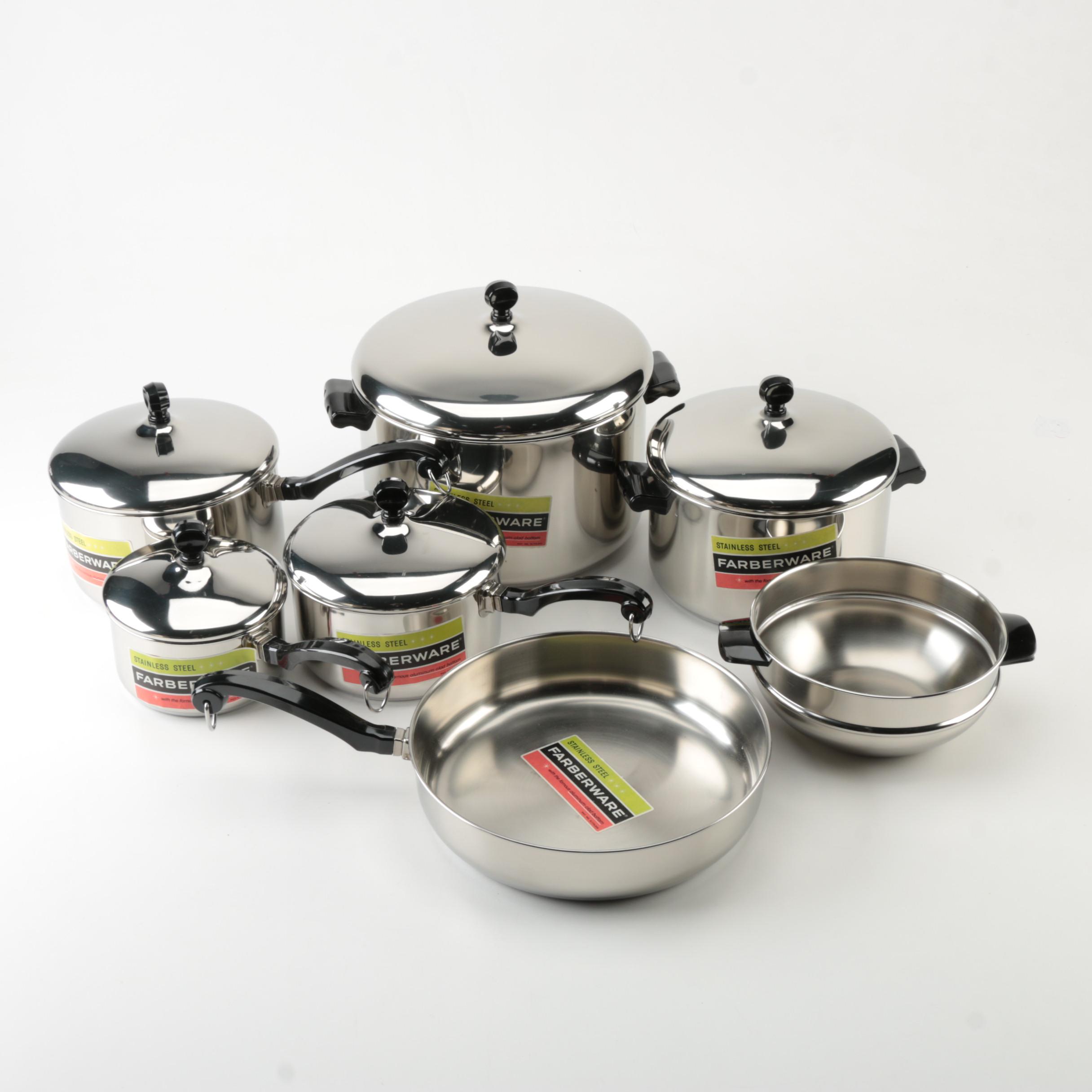 1960's Aluminum Clad Farberware Cookware