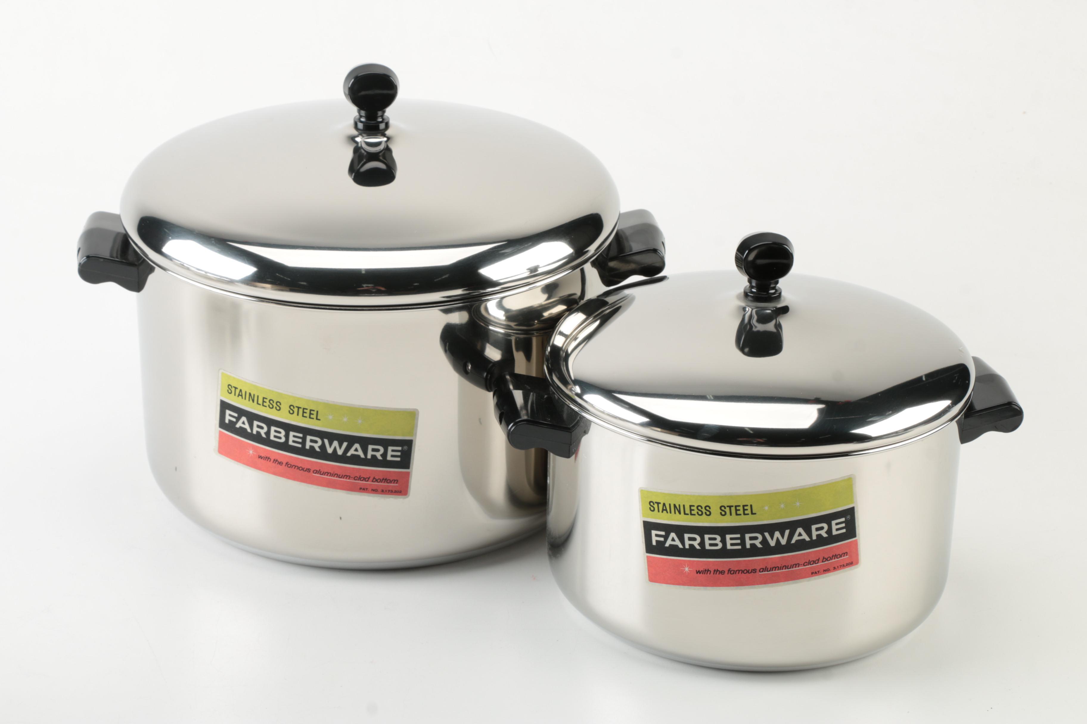 1960's Aluminum Clad Farberware Cookware