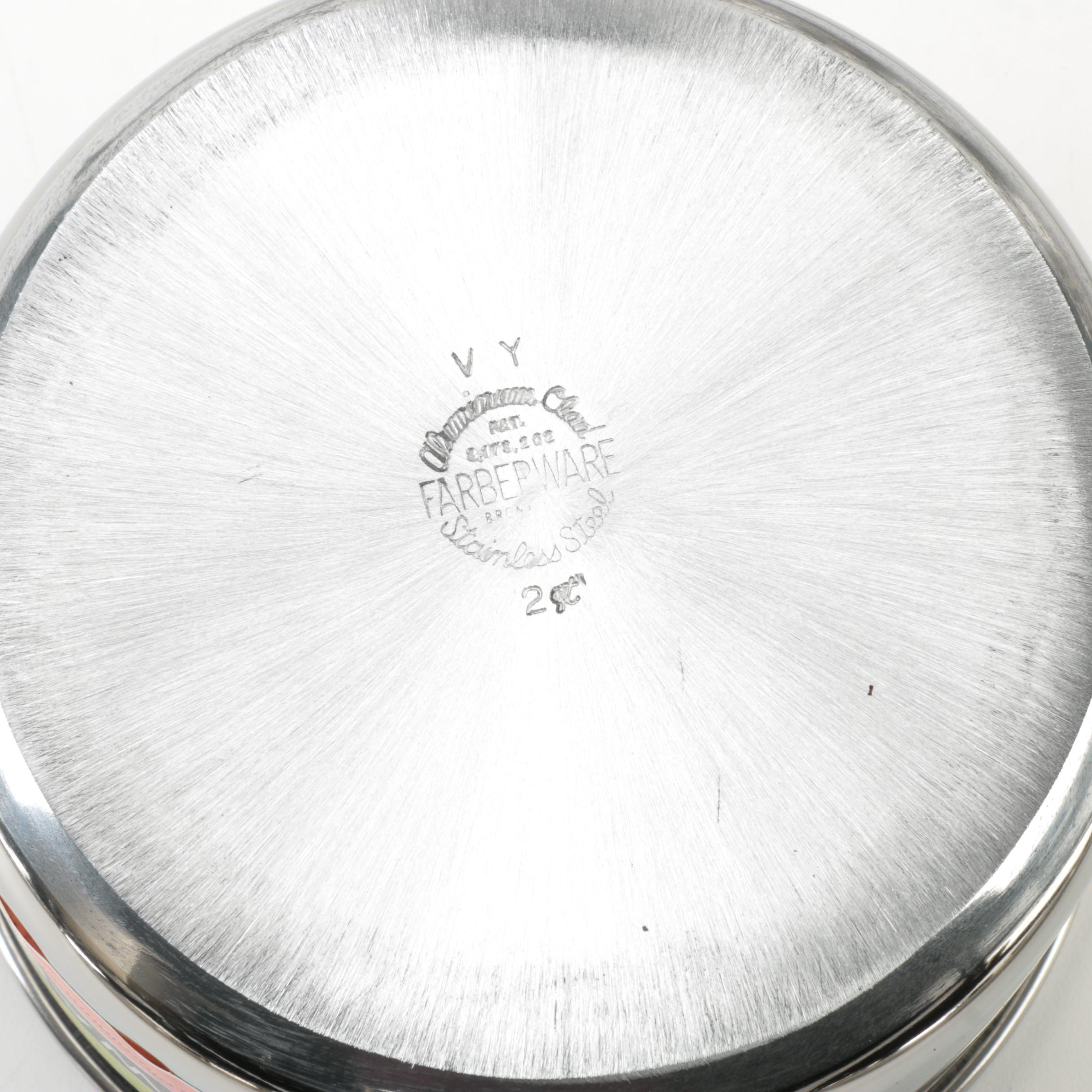 1960's Aluminum Clad Farberware Cookware